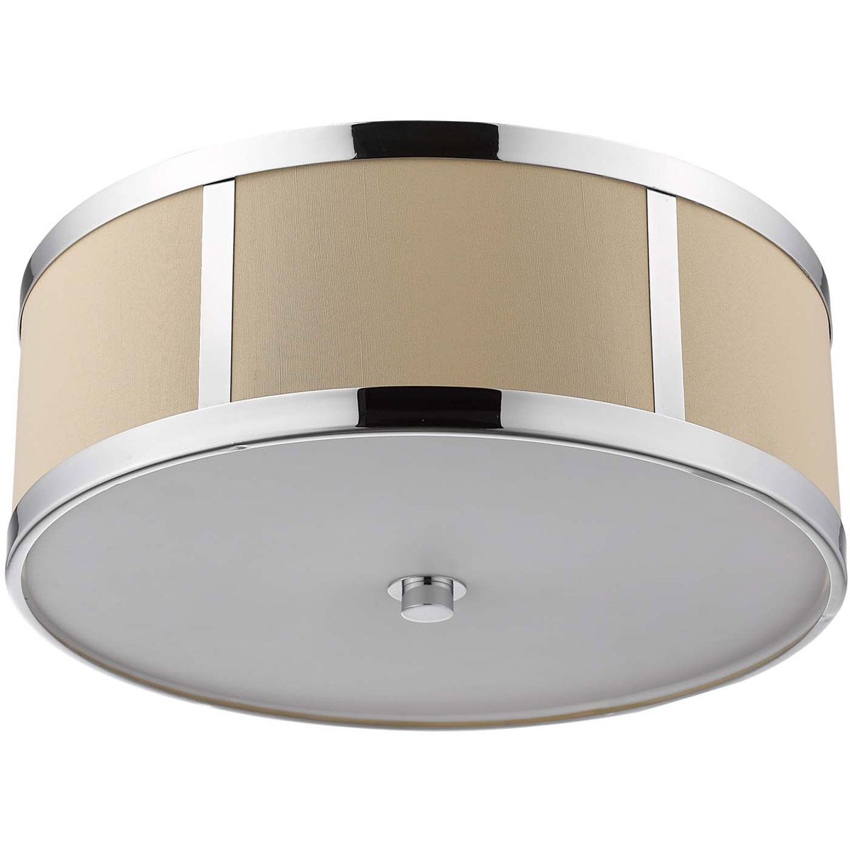 Butler 2 Light 12 inch Polished Chrome Flush Mount/Pendant Ceiling Light
