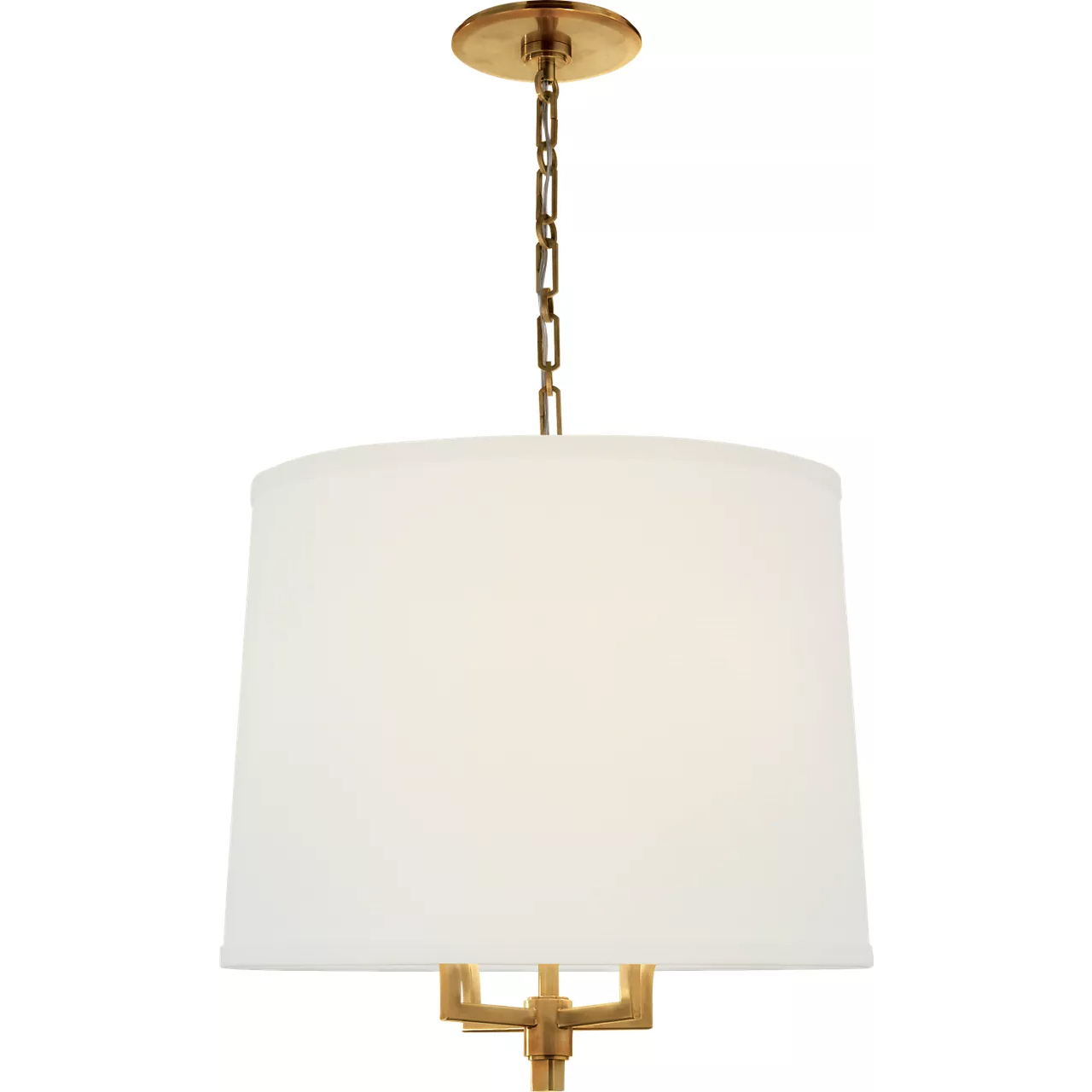 Barbara Barry Westport 4 Light 23 inch Soft Brass Hanging Shade Ceiling Light, Large