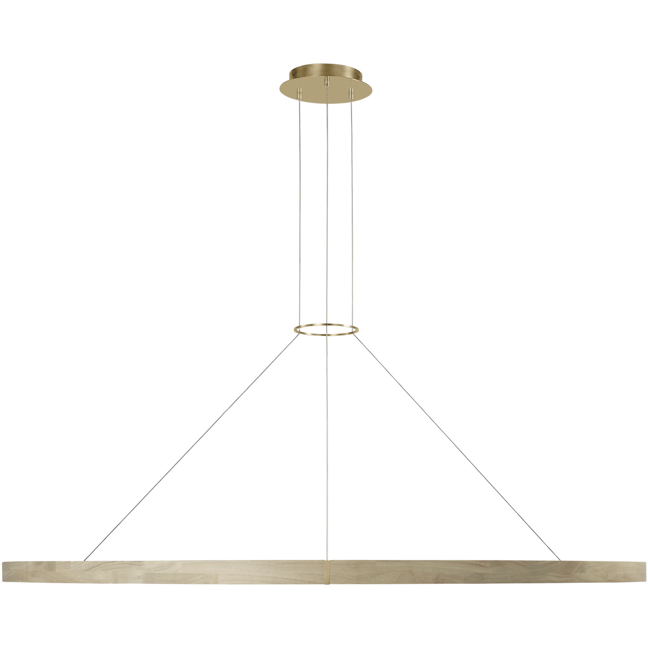 Sean Lavin Ashok LED 65 inch Hand Rubbed Antique Brass Chandelier Ceiling Light