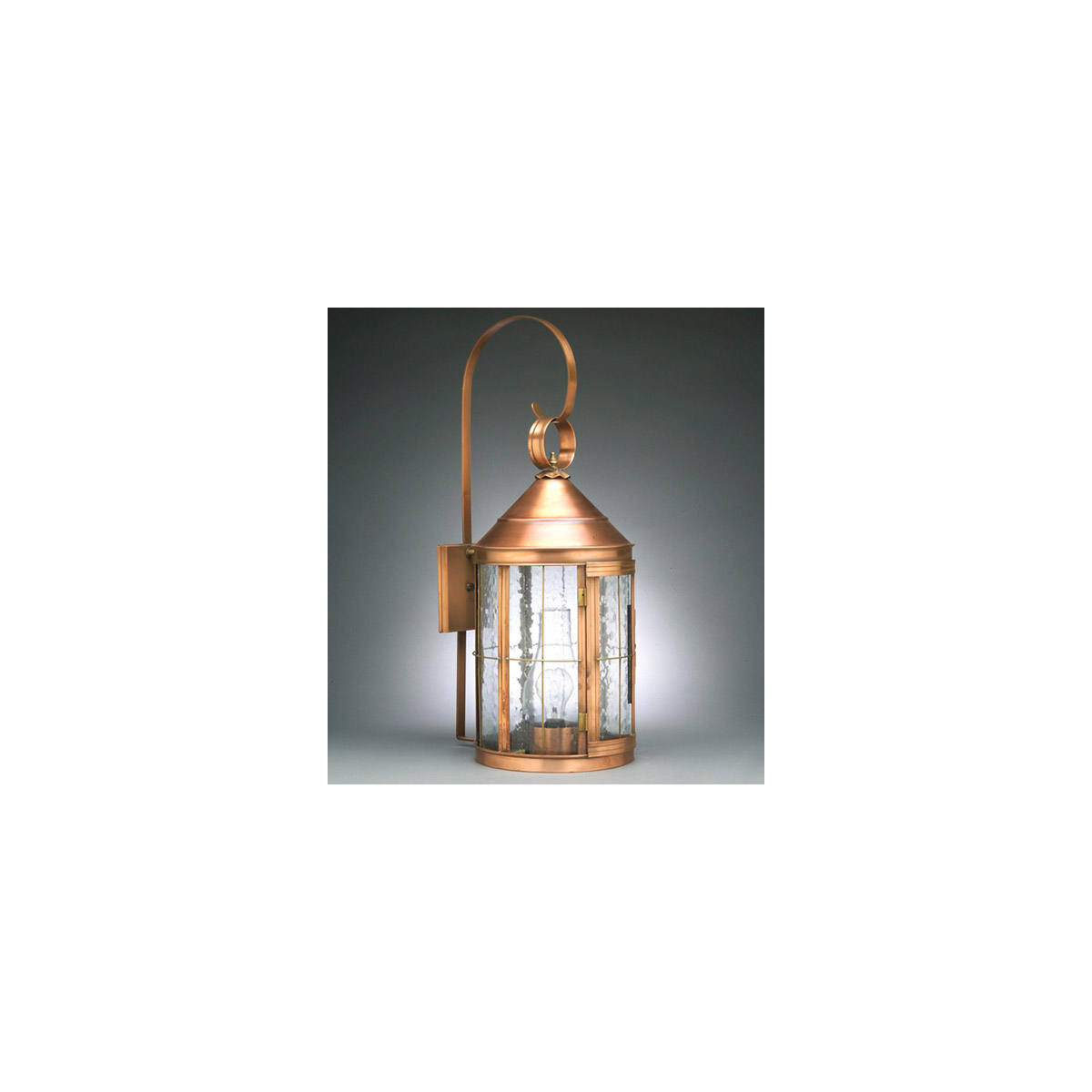 Heal 1 Light 27 inch Dark Antique Brass Outdoor Wall Light in Clear Seedy Glass, One 75W Medium with Chimney