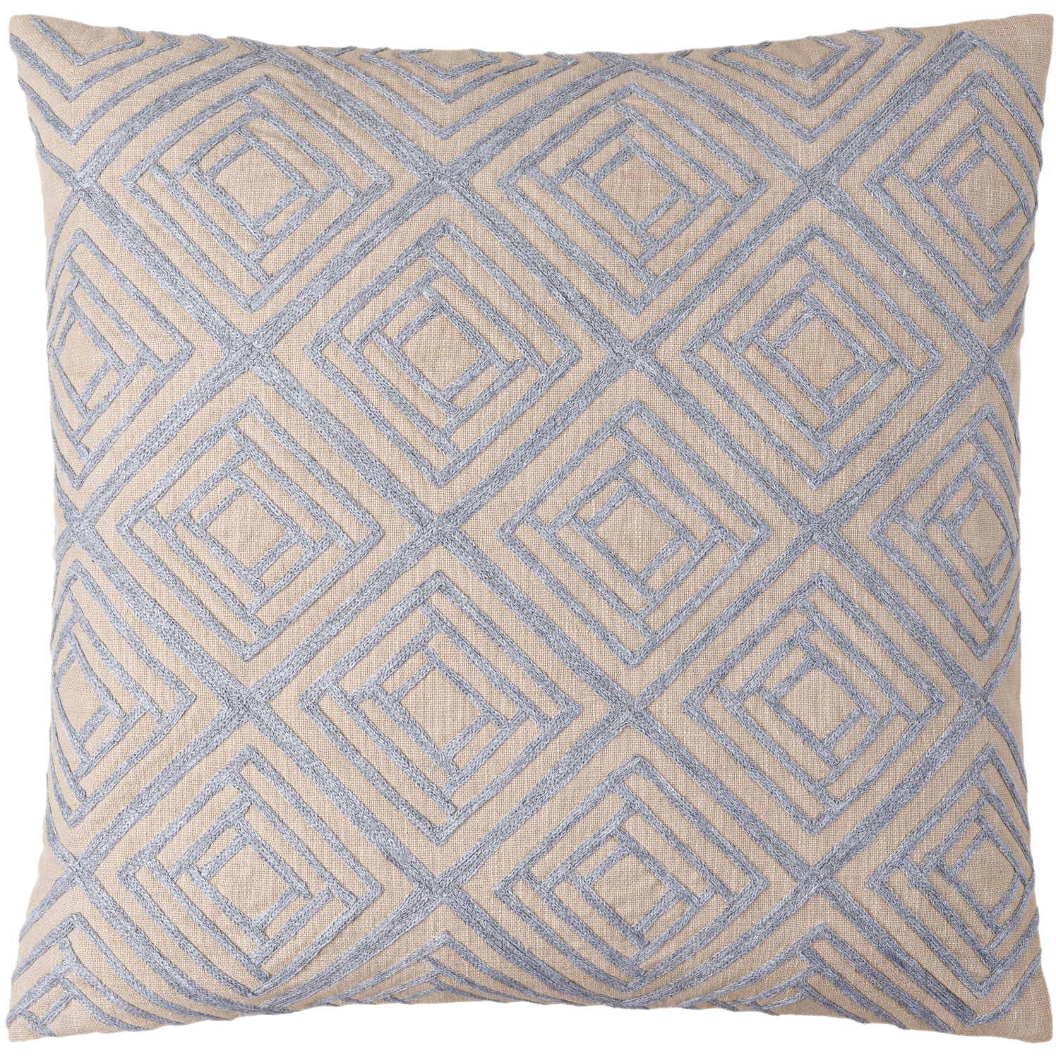 Meghan 20 X 20 inch Tan / Slate Accent Pillow