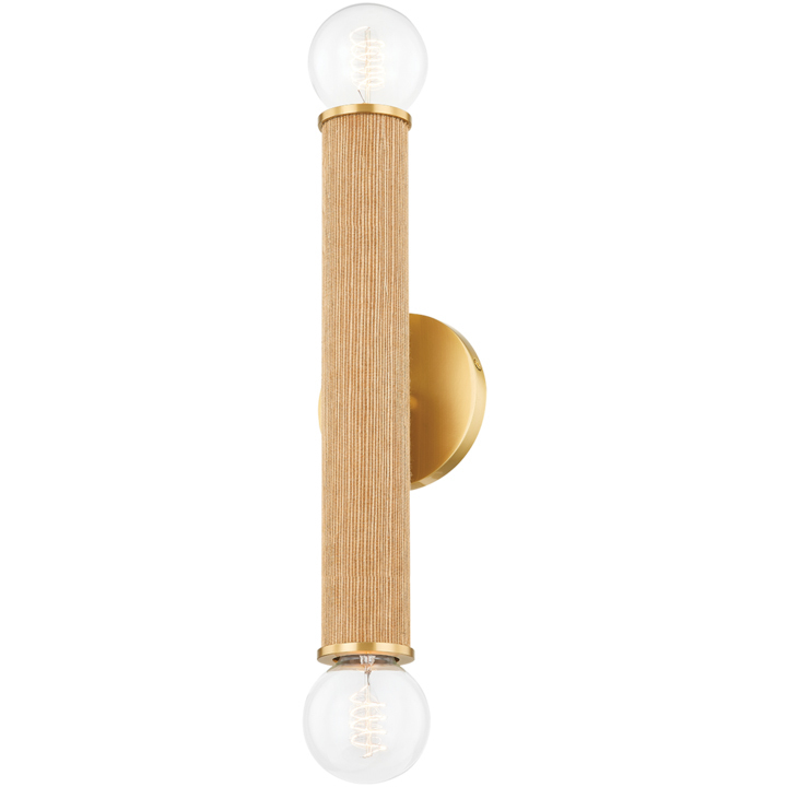 Amabella 2 Light 4.75 inch Aged Brass ADA Wall Sconce Wall Light