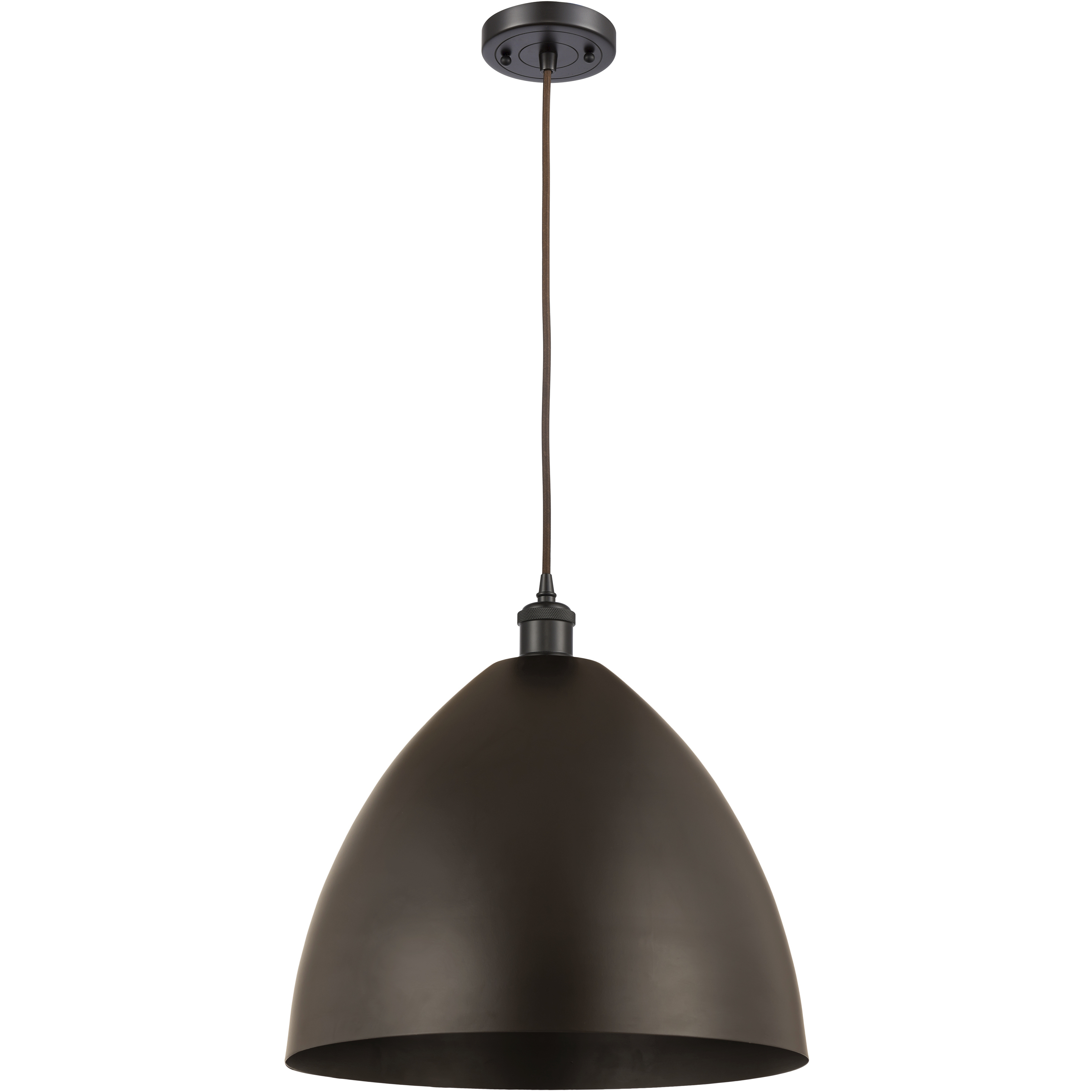 Ballston Dome LED 16 inch Oil Rubbed Bronze Mini Pendant Ceiling Light
