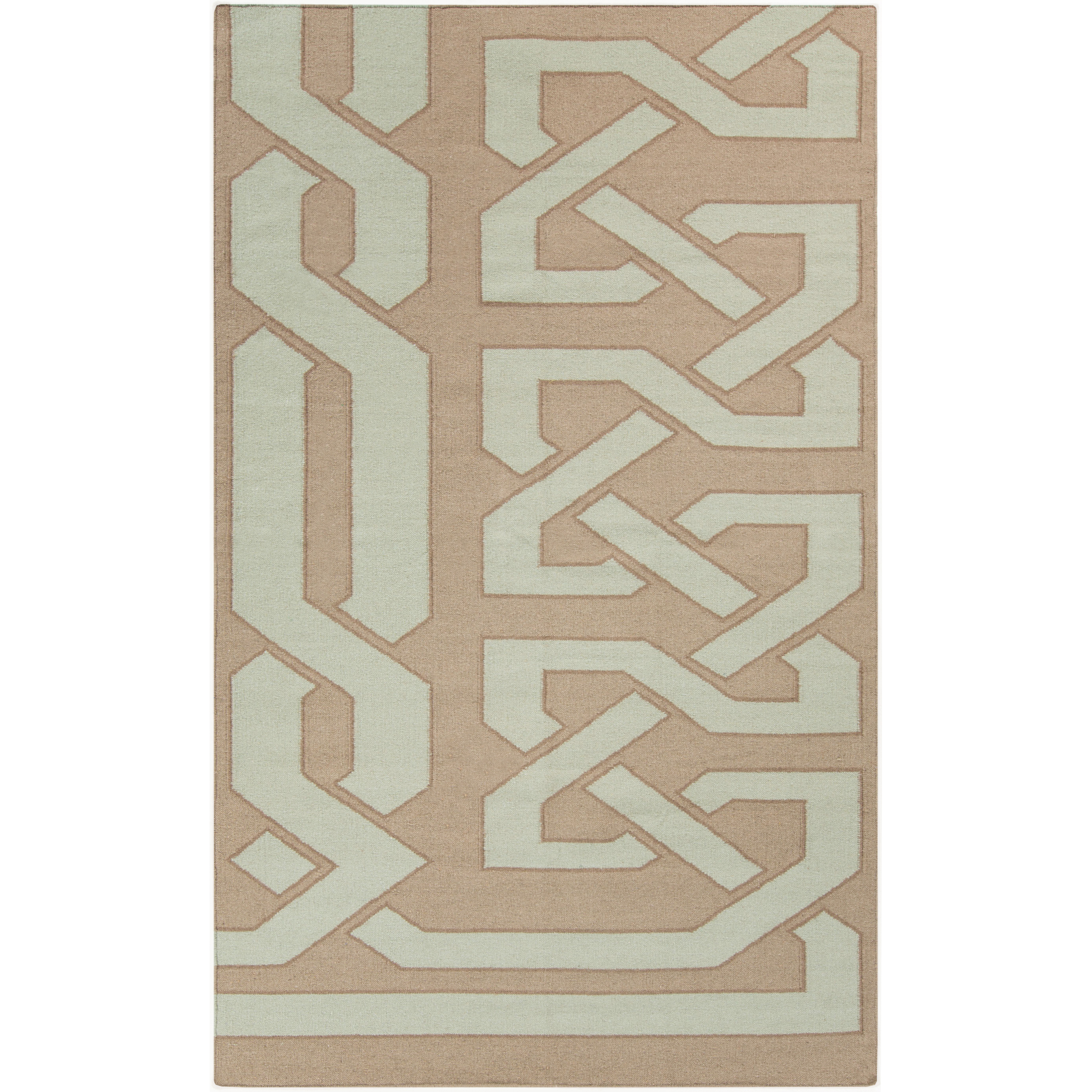 Alameda 36 X 24 inch Taupe, Seafoam, Khaki Rug