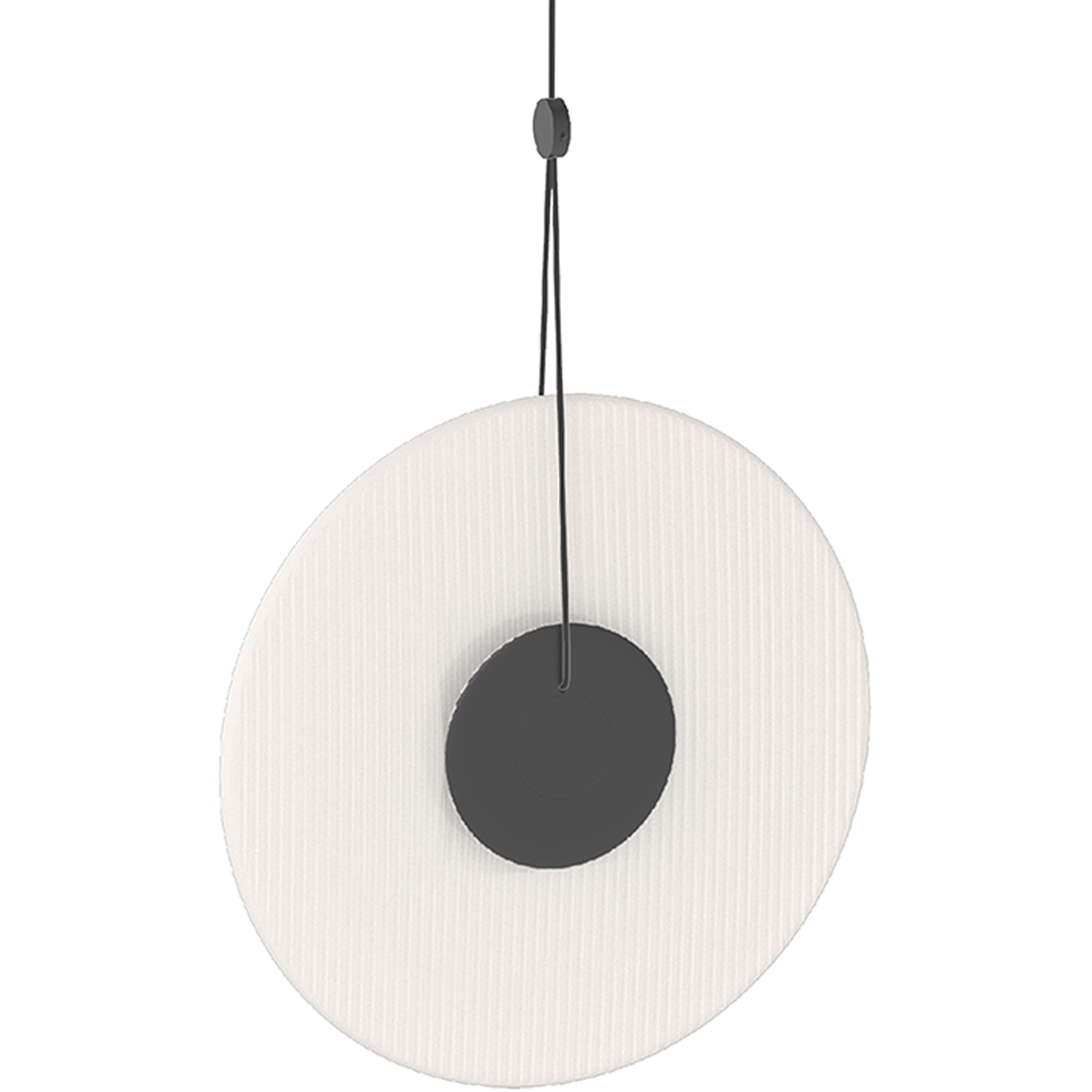 Meclisse LED 9 inch Satin Black Pendant Ceiling Light in Etched Glass