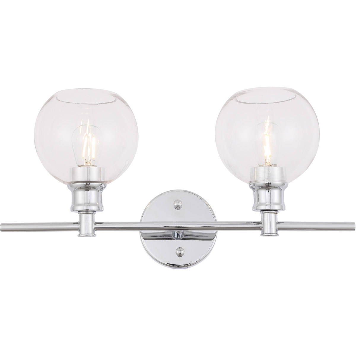 Syracuse 2 Light 19.1 inch Chrome Wall sconce Wall Light