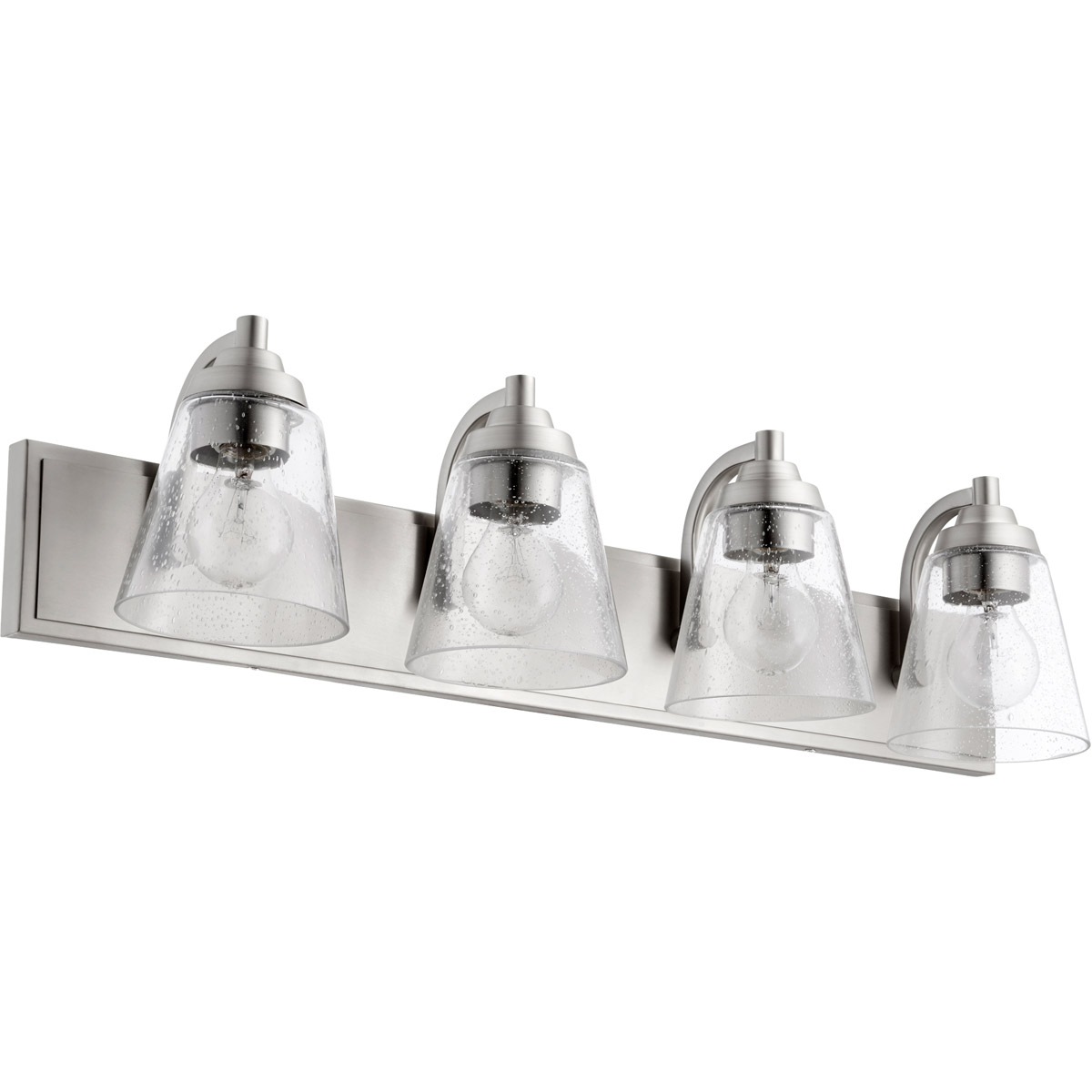 Fort Worth 4 Light 29.5 inch Satin Nickel Bath Vanity Wall Light