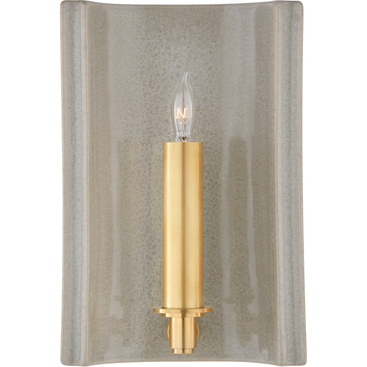 Christopher Spitzmiller Leeds 1 Light 7 inch Shellish Gray Rectangle Sconce Wall Light, Small