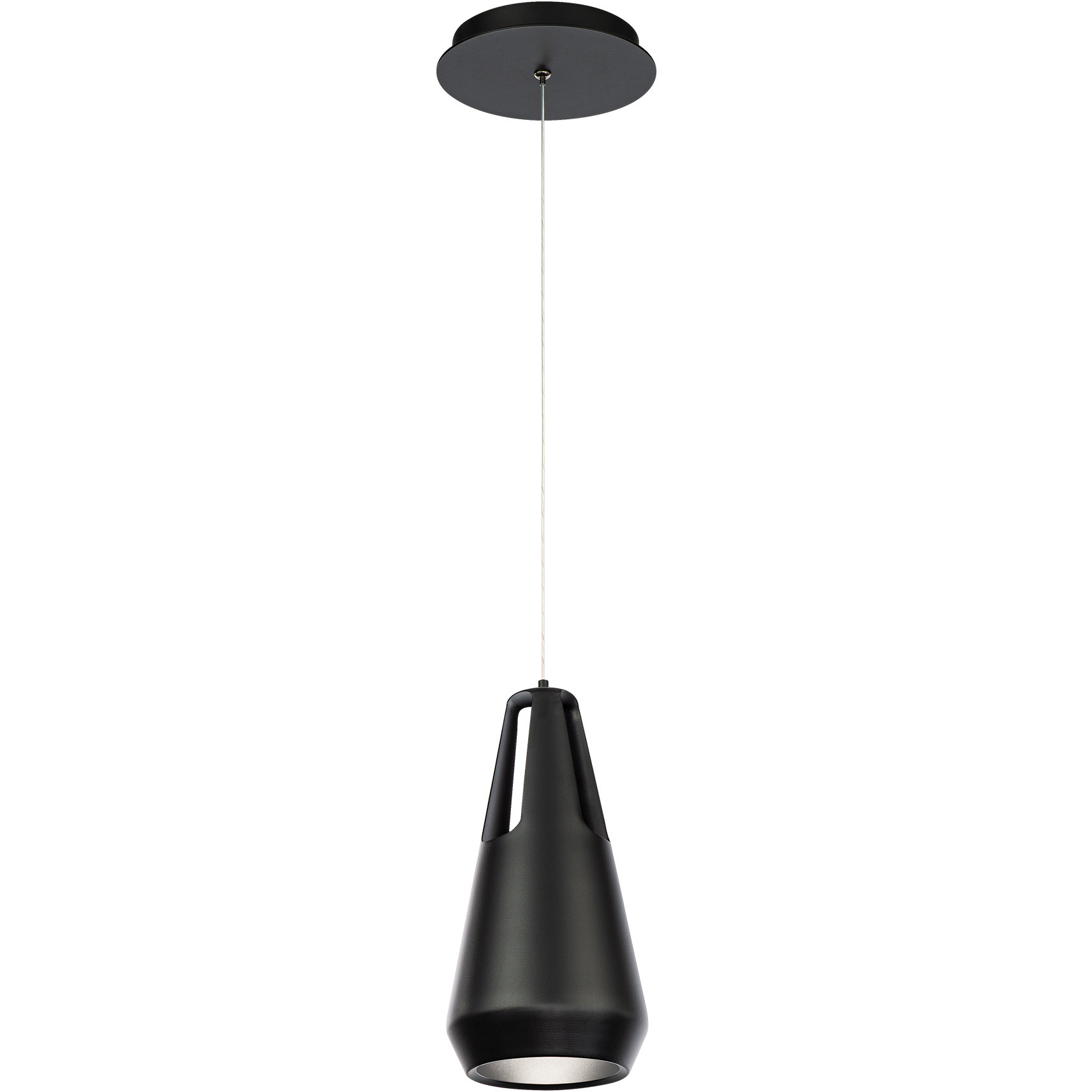 Ingot LED 19 inch Black Mini Pendant Ceiling Light