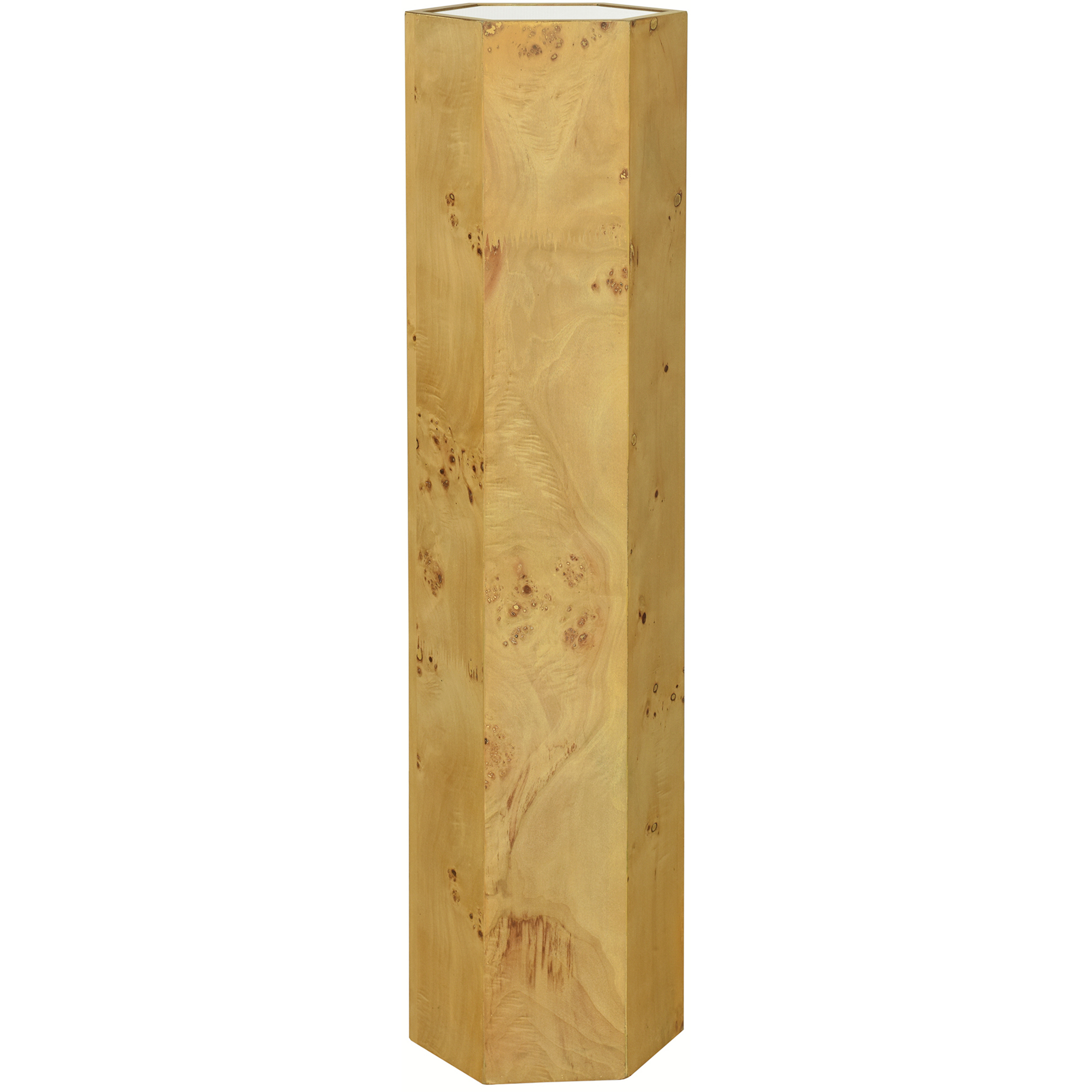 Solano 42 X 11 inch Natural and Mirror Side Table
