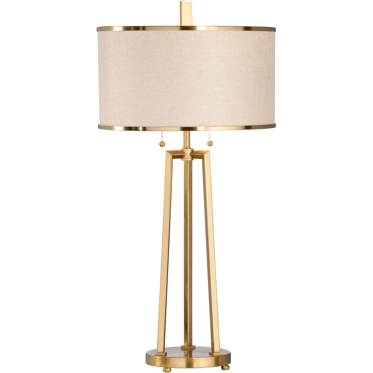 Wildwood 33 inch 60 watt Antique Brass Table Lamp Portable Light