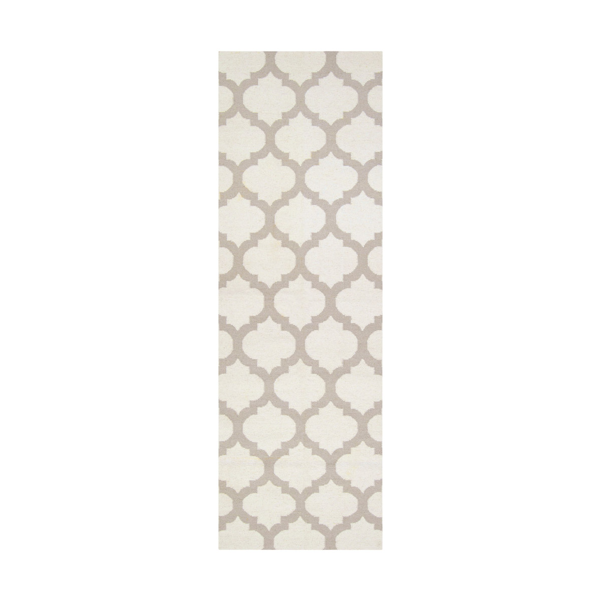 Frontier 96 X 30 inch Neutral and Gray Runner, Wool