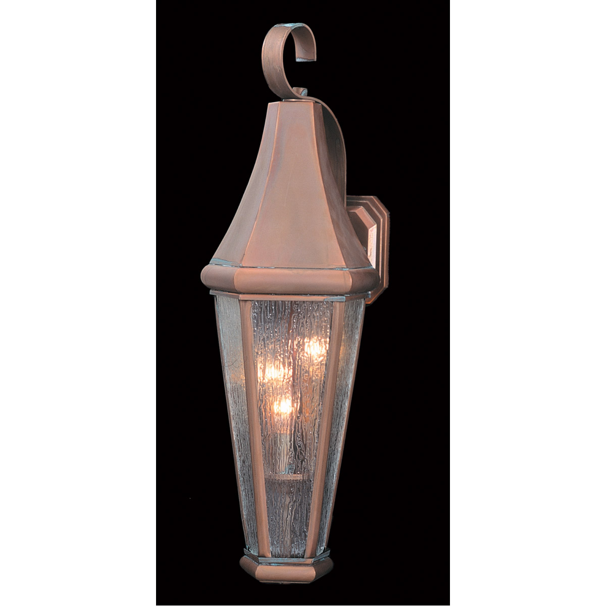 Le Havre 3 Light 24 inch Raw Copper Exterior Wall Mount