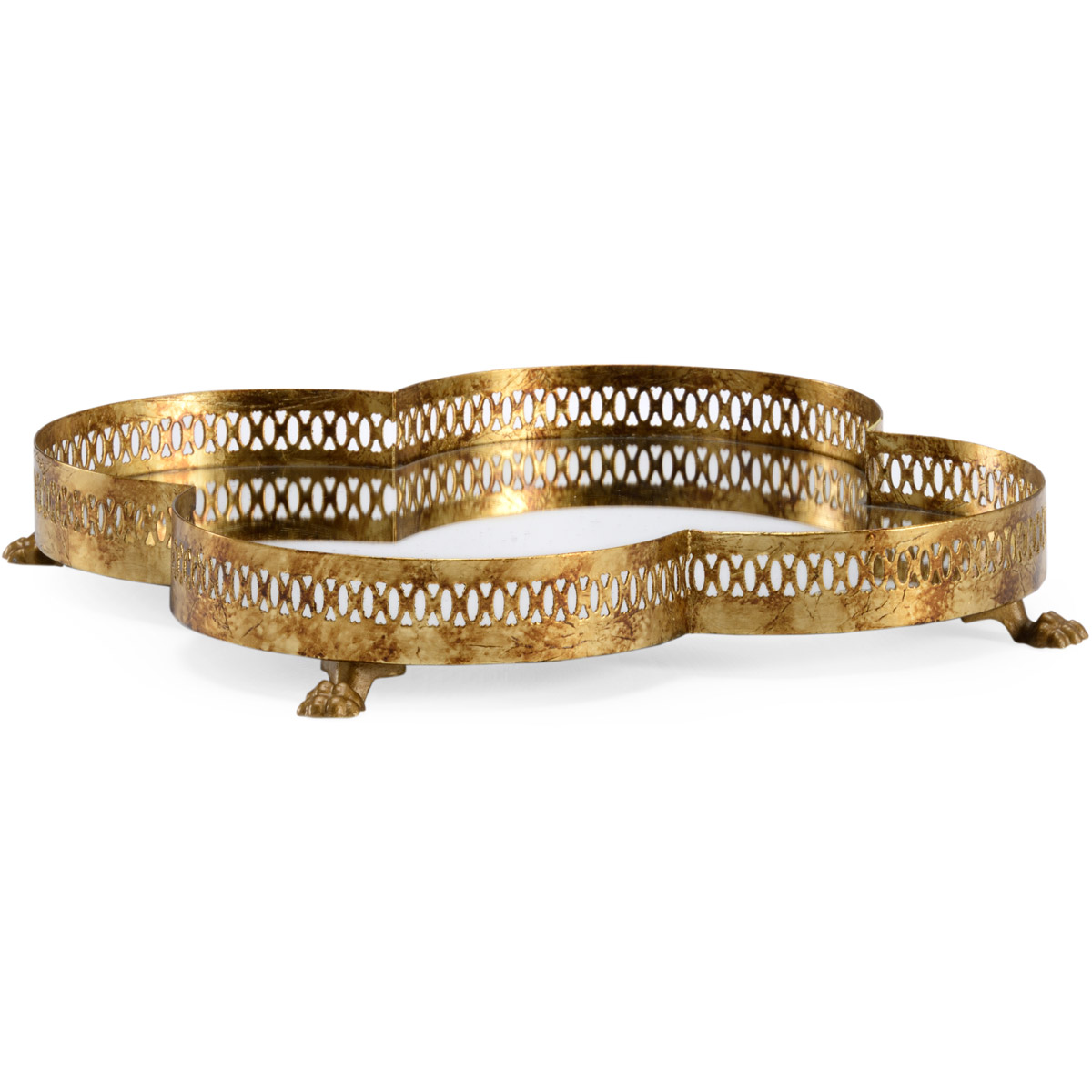 Chelsea House Antique Gold/Antiqued Tray, Small