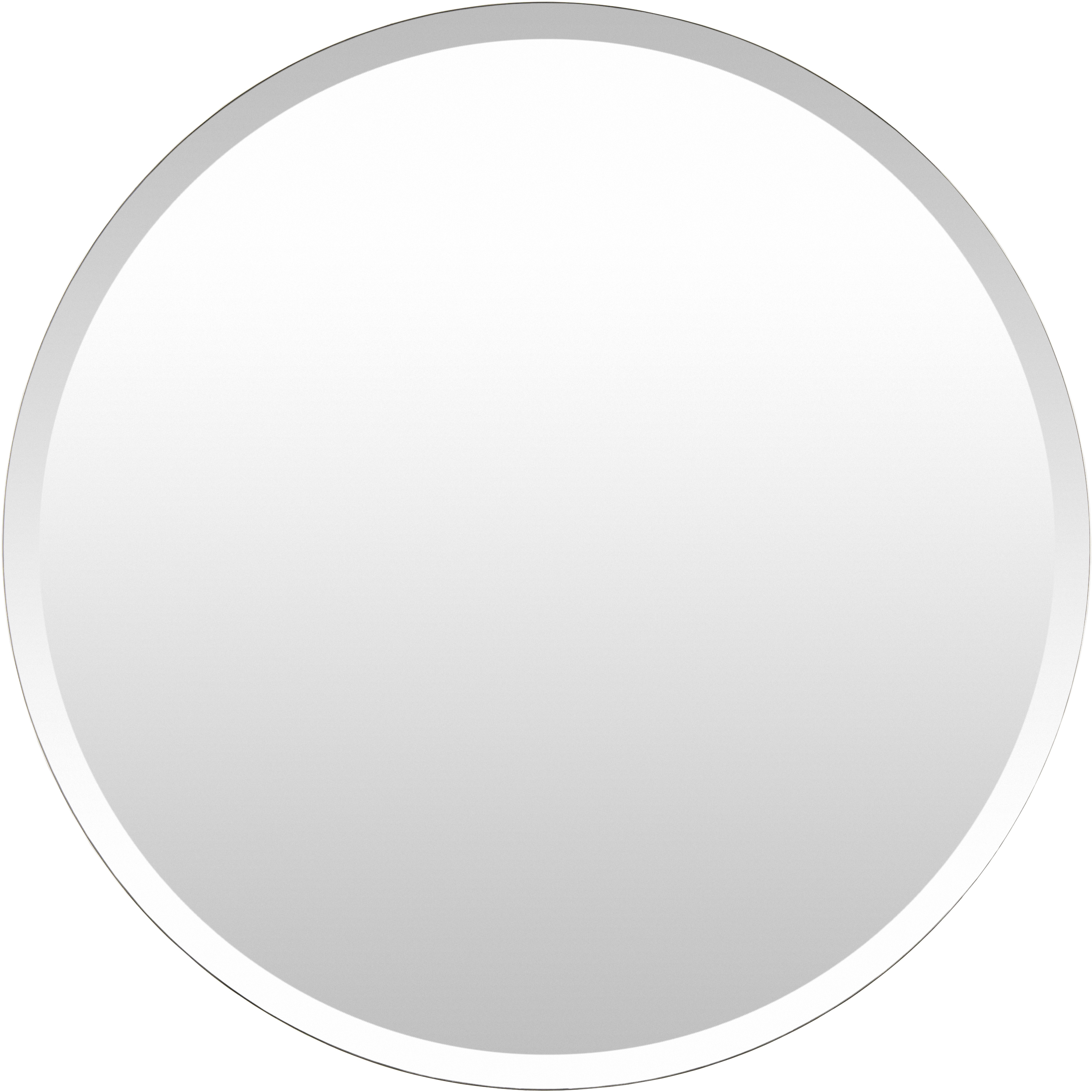 Contour 24 X 24 inch Light Grey Mirror, Round