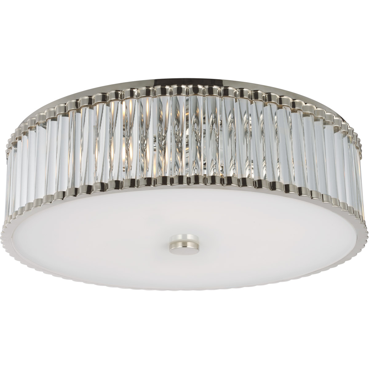 Chapman & Myers Kean LED 24.25 inch Polished Nickel Flush Mount Ceiling Light