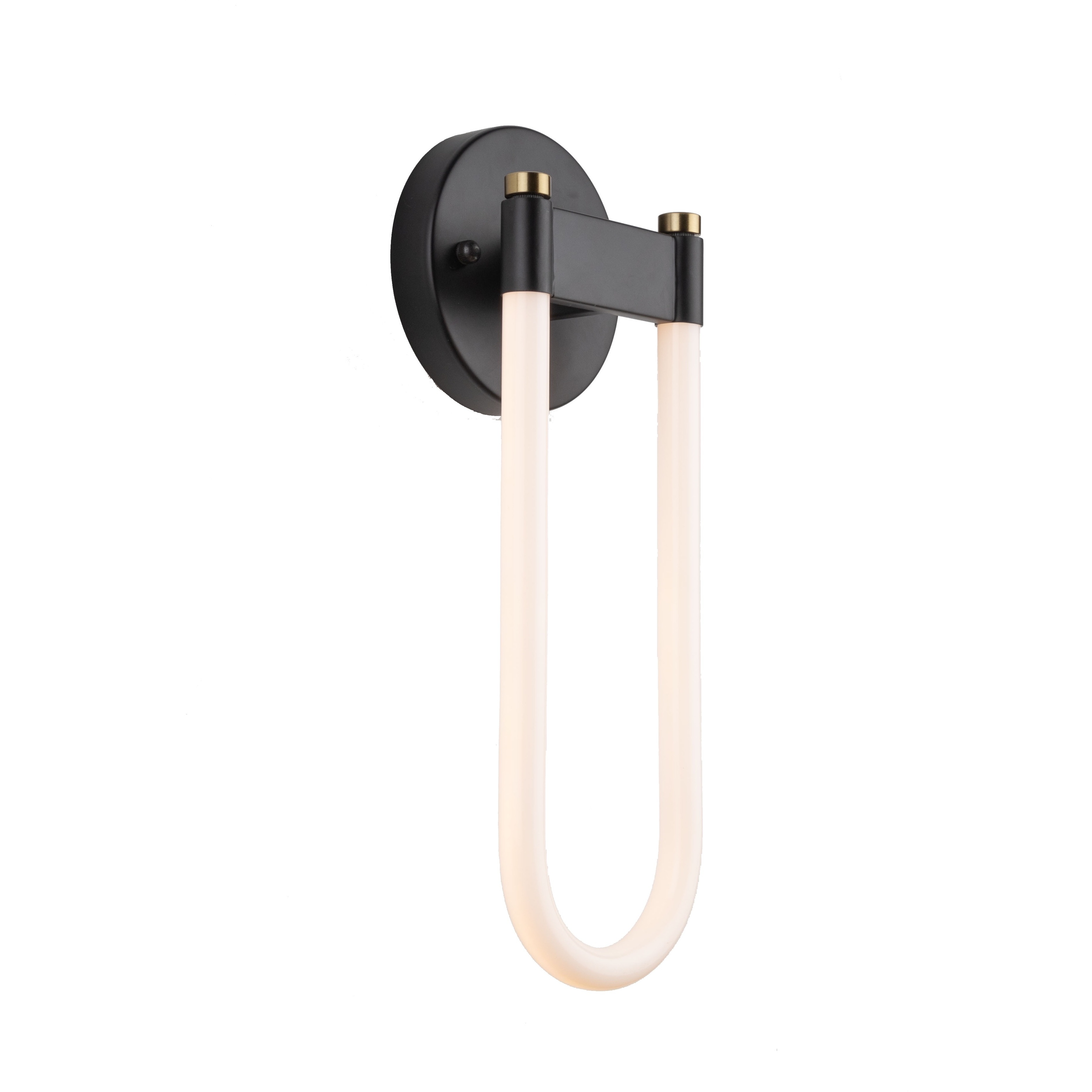 Cascata LED 6.75 inch Black and Brushed Brass Wall Sconce Wall Light