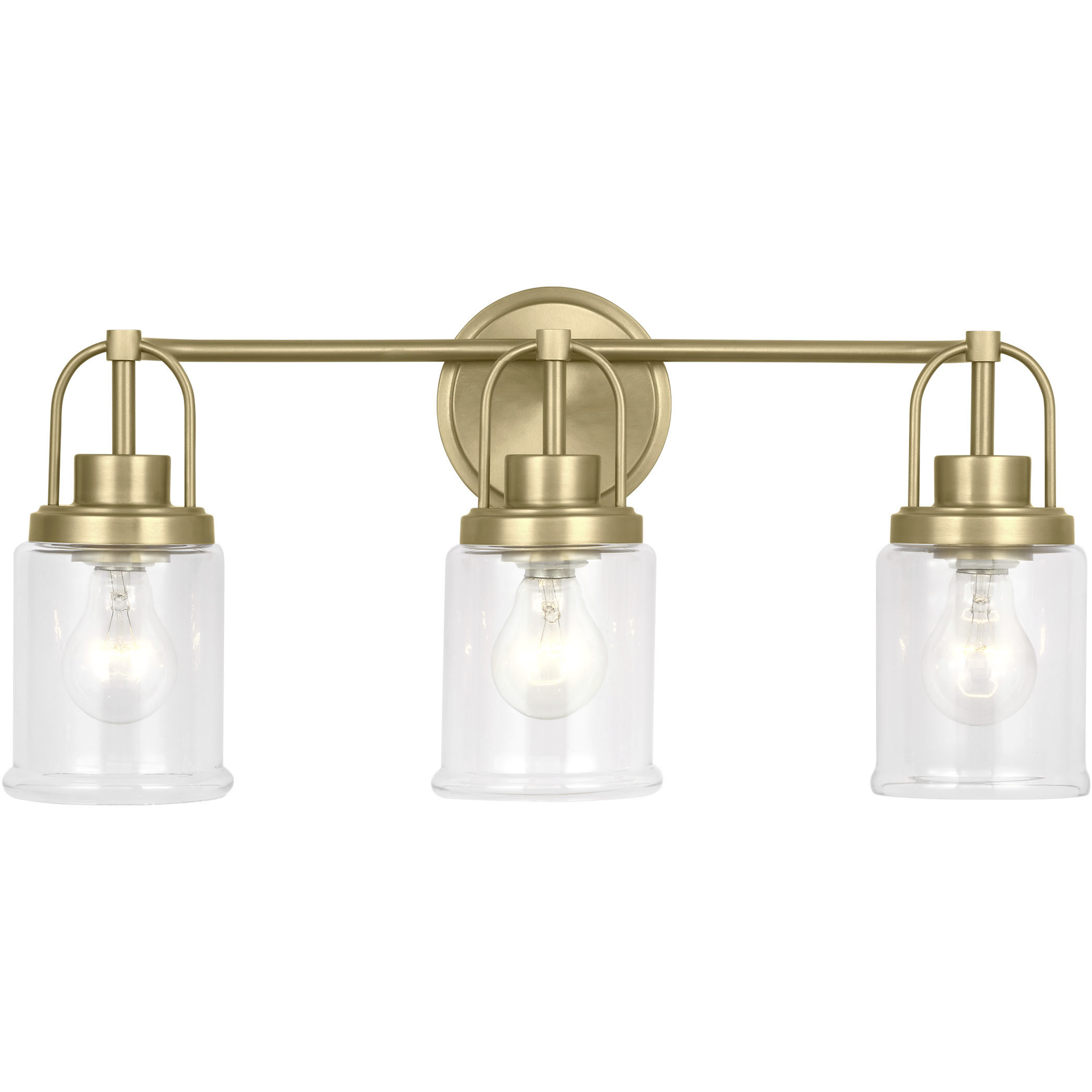 Anders 3 Light 22 inch Satin Brass Bath Vanity Wall Light