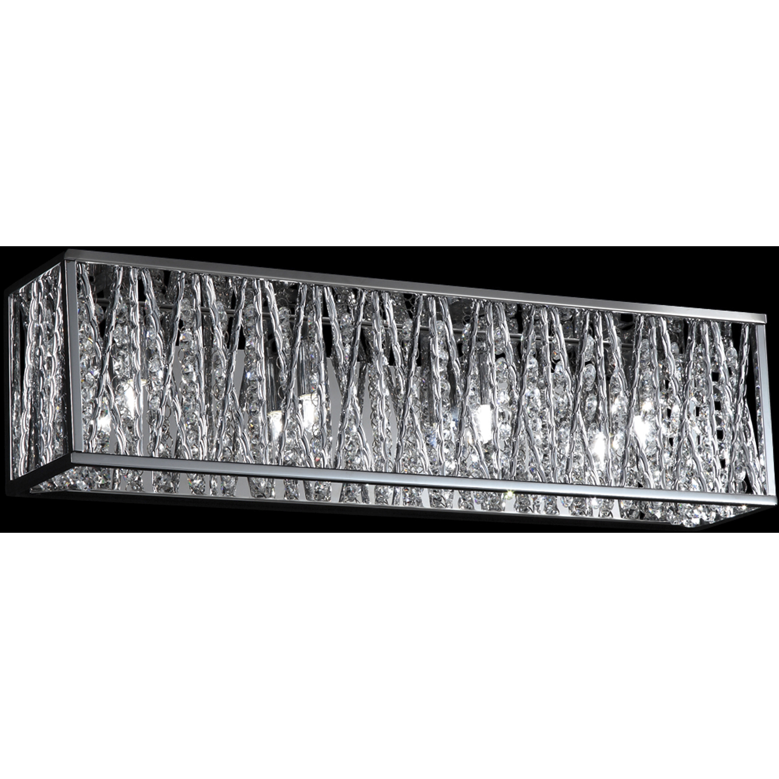 Terra 4 Light 21.5 inch Chrome Vanity Wall Light in G9