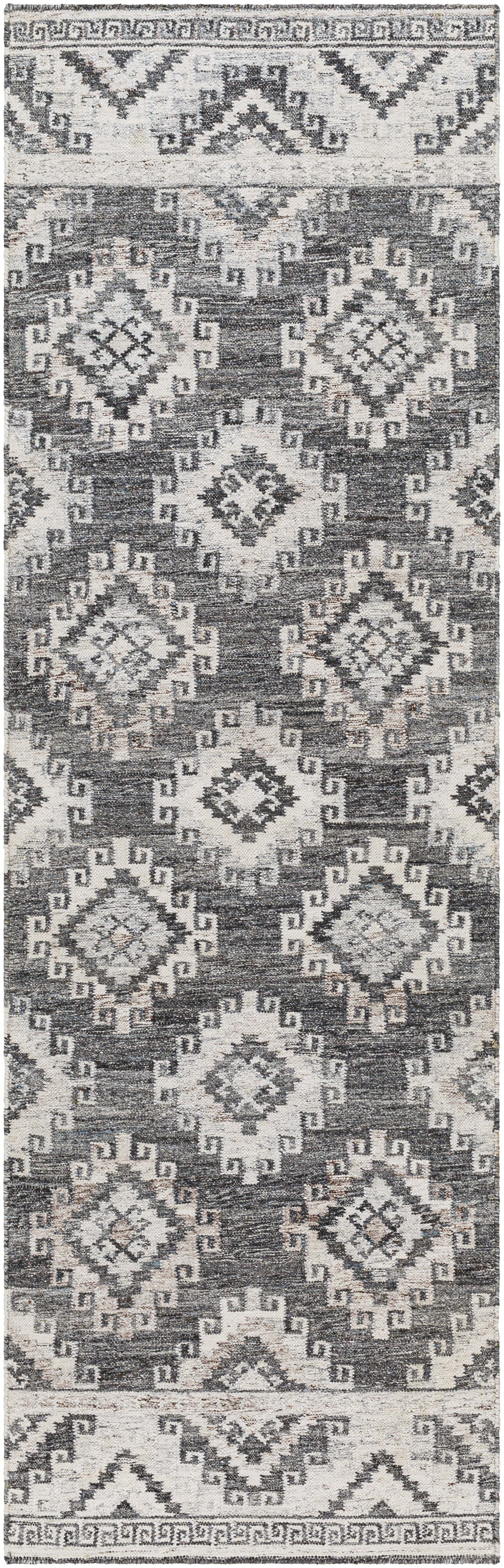 Alyssa 96 X 30 inch Light Grey Rug, Runner