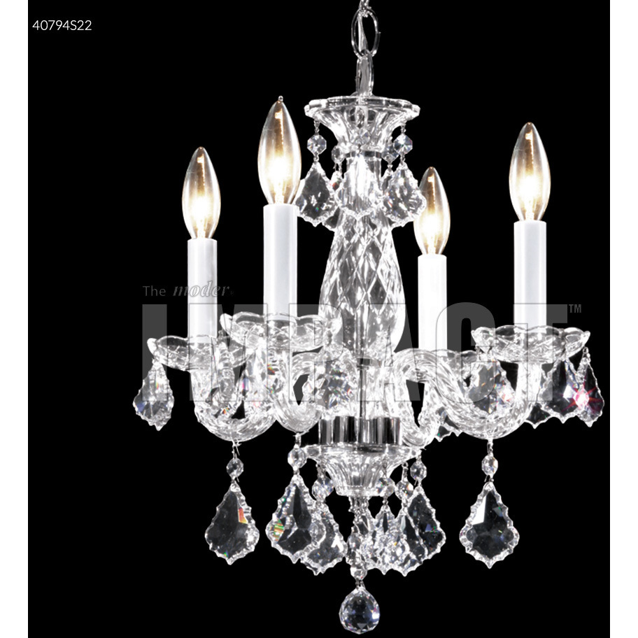 Palace Ice 4 Light 14 inch Silver Chandelier Ceiling Light
