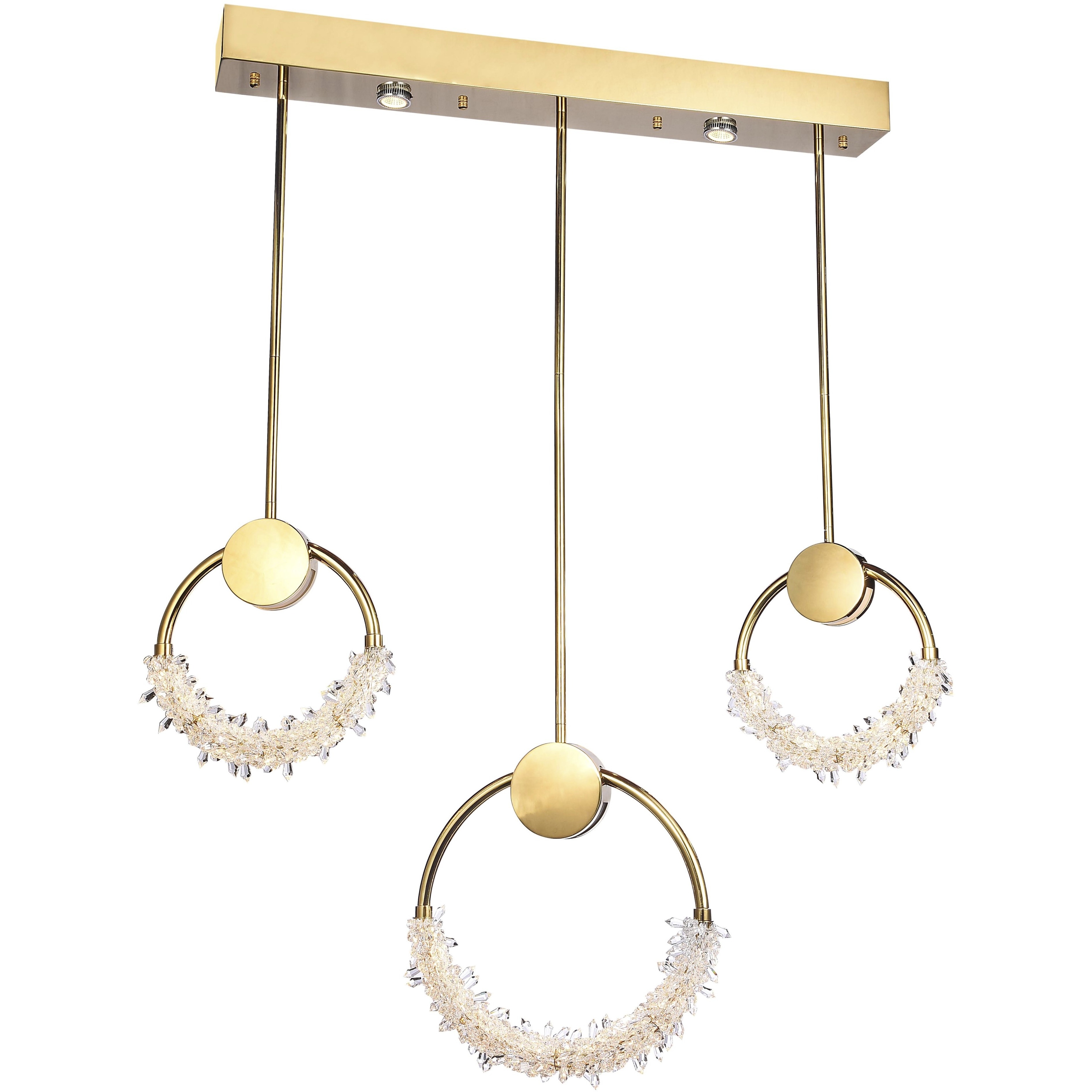 Canada LED 11 inch Gold Chandelier Ceiling Light