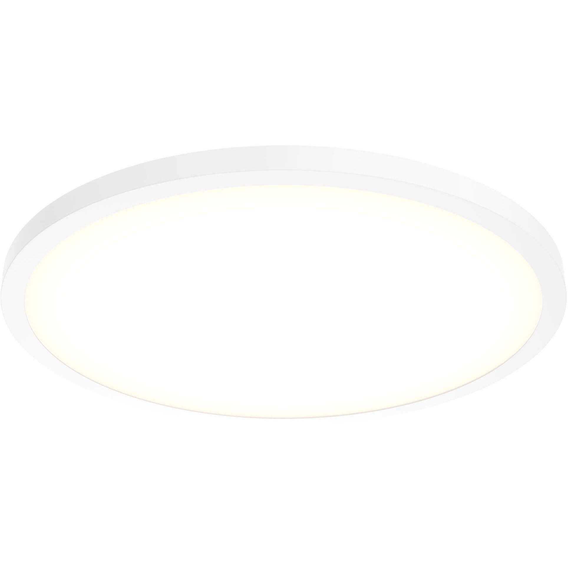 Delta 1 Light 24 inch Matte white Flushmount Ceiling Light