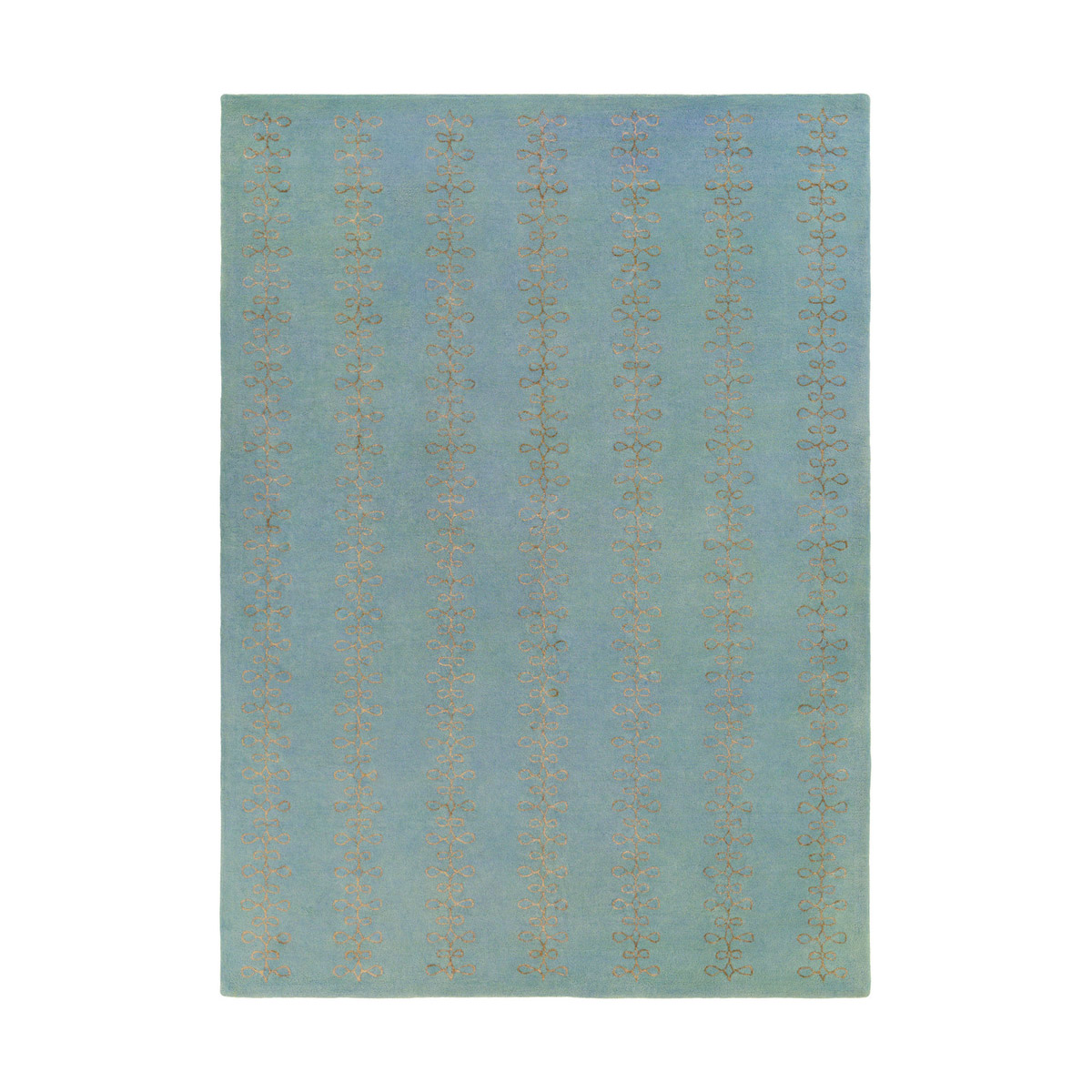 Modern Classics 132 X 96 inch Blue and Brown Area Rug, Wool