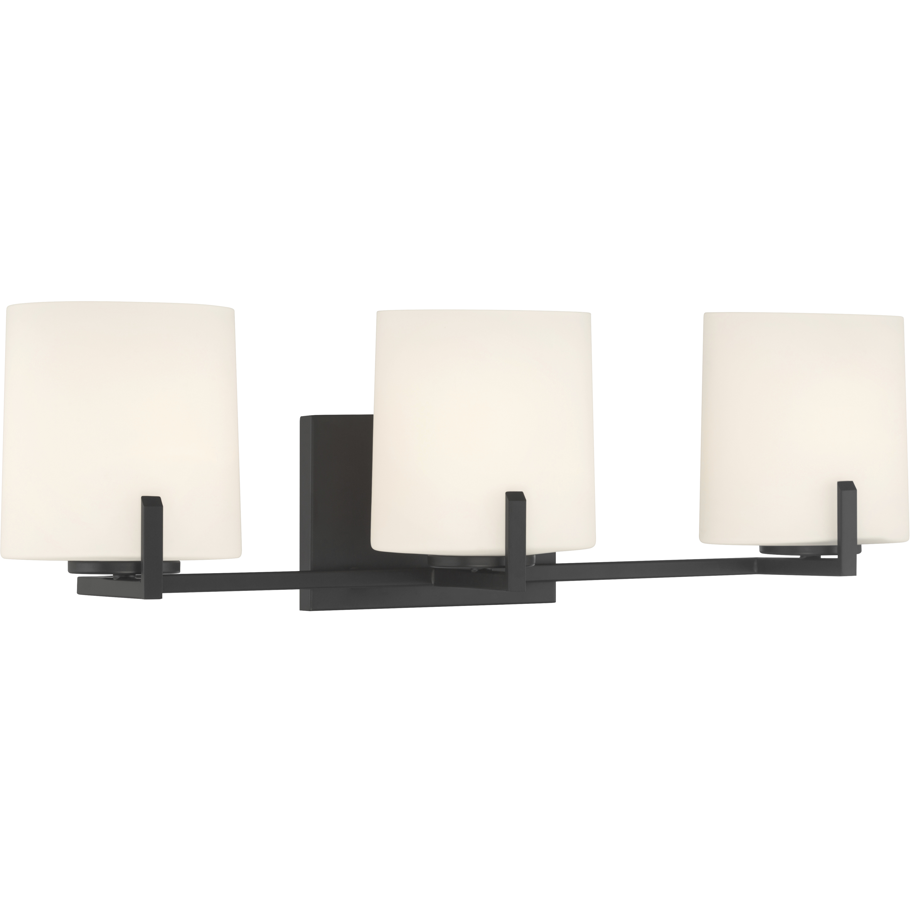 Mirelle 3 Light 25 inch Dark Matte Black Vanity Wall Light