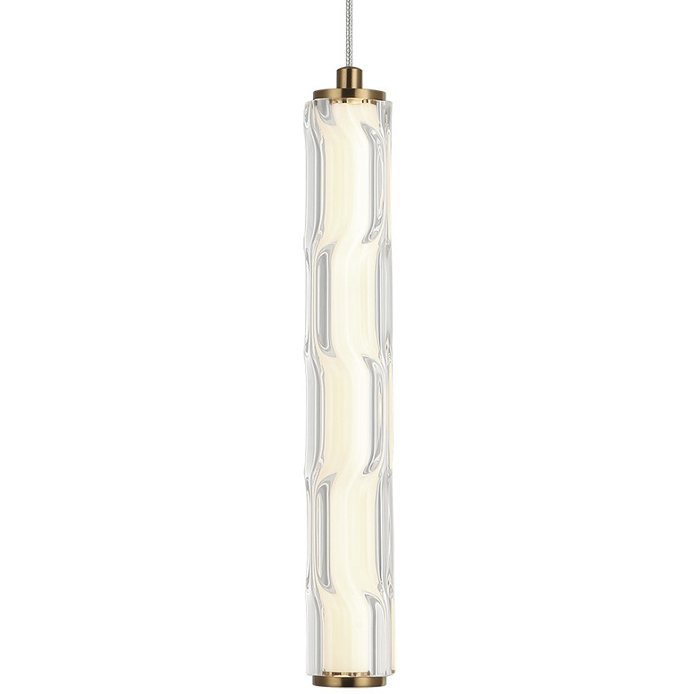 Ripley LED 1.88 inch Aged Gold Brass Pendant Ceiling Light