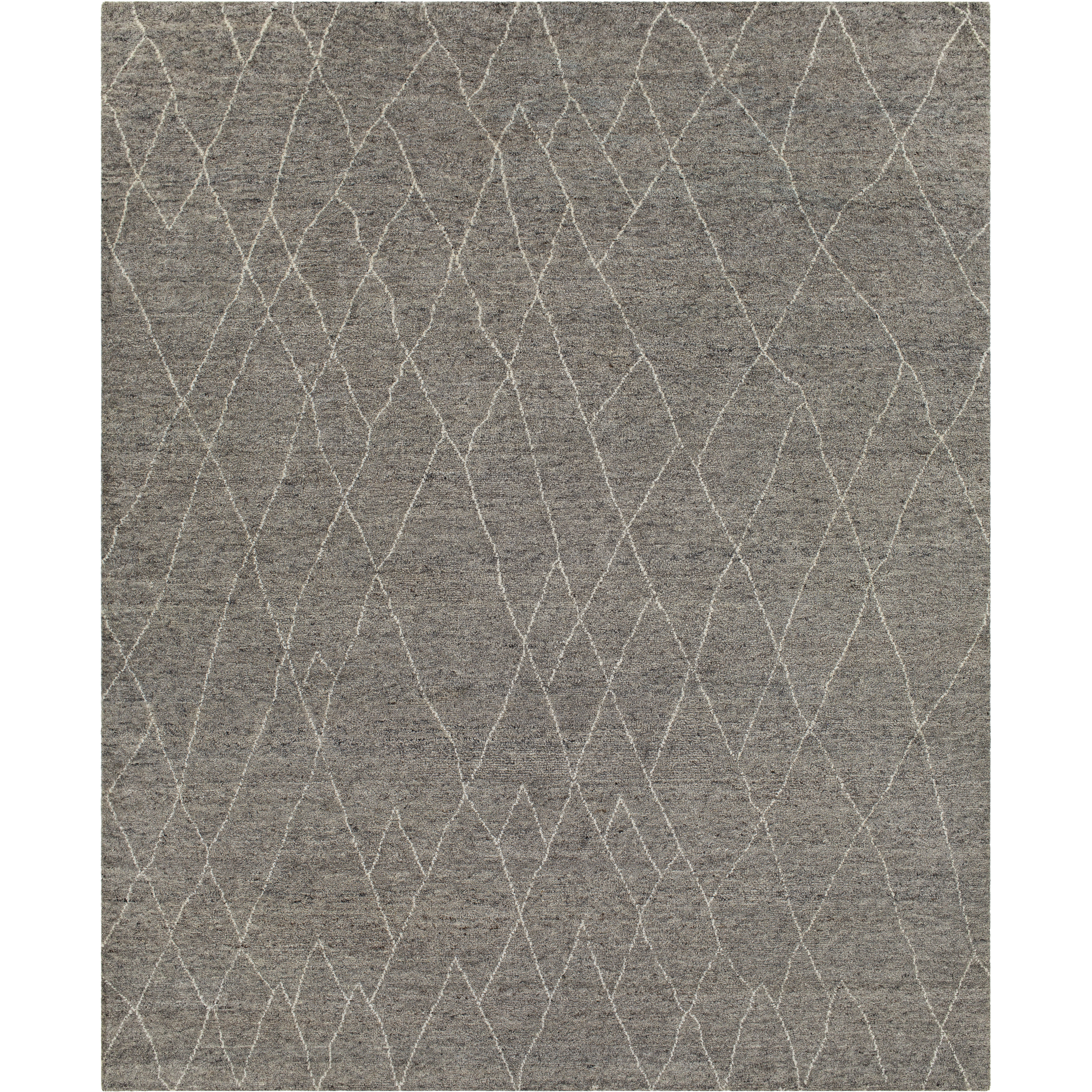 Zara 120 X 96 inch Charcoal Rug in 8 x 10, Rectangle