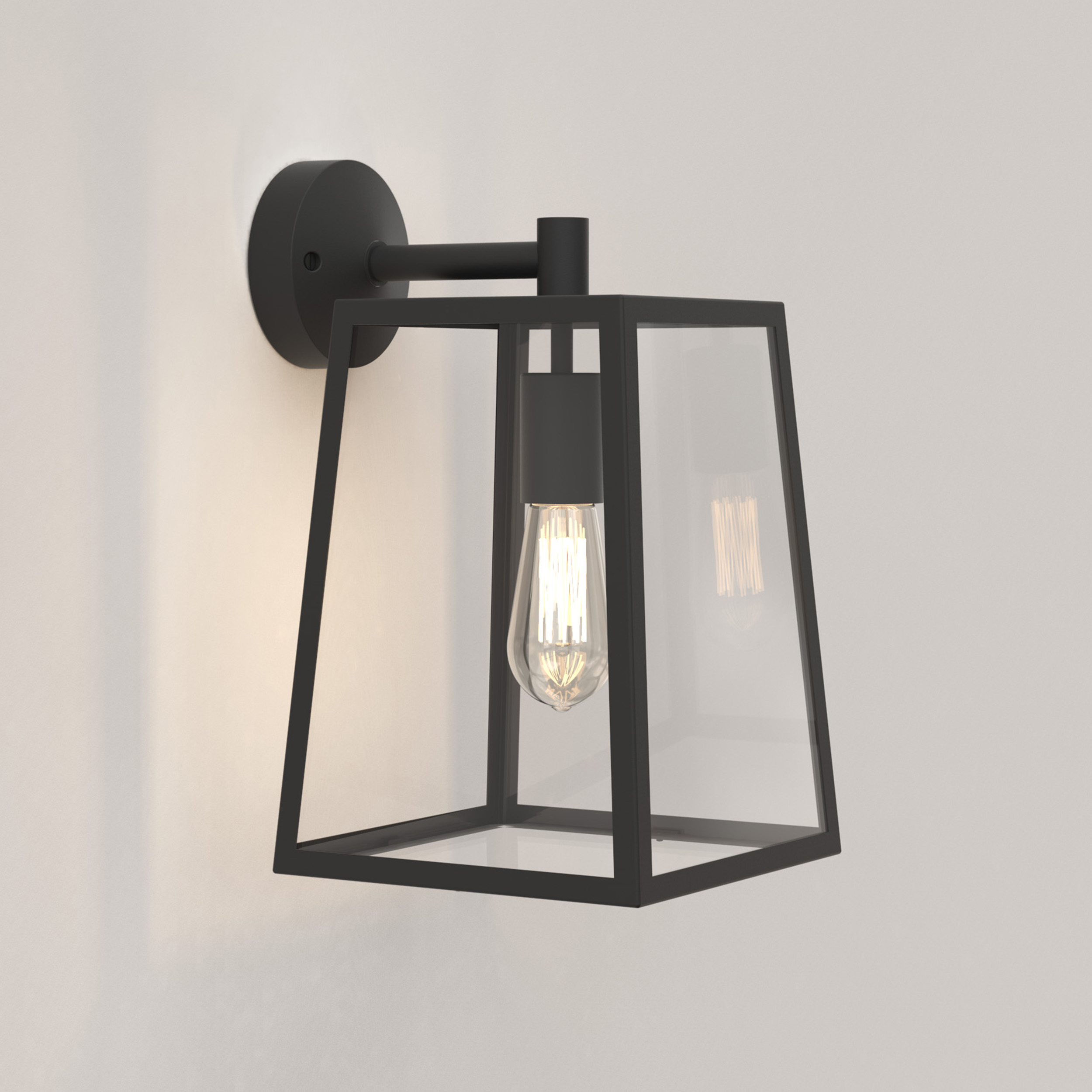 Calvi 1 Light 15.2 inch Textured Black Exterior Wall Light