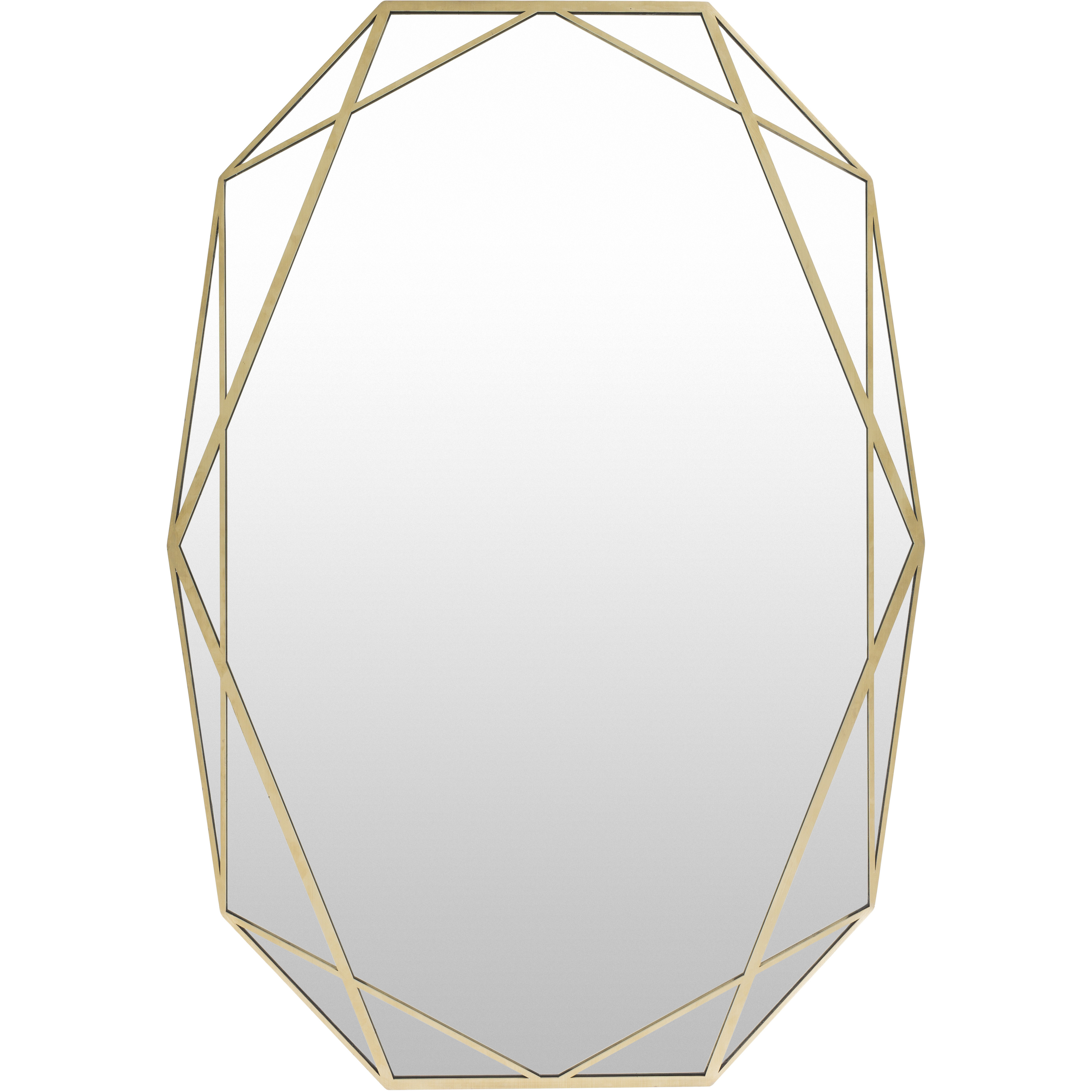 Huntley 39.37 X 27.56 inch Gold Mirror, Large