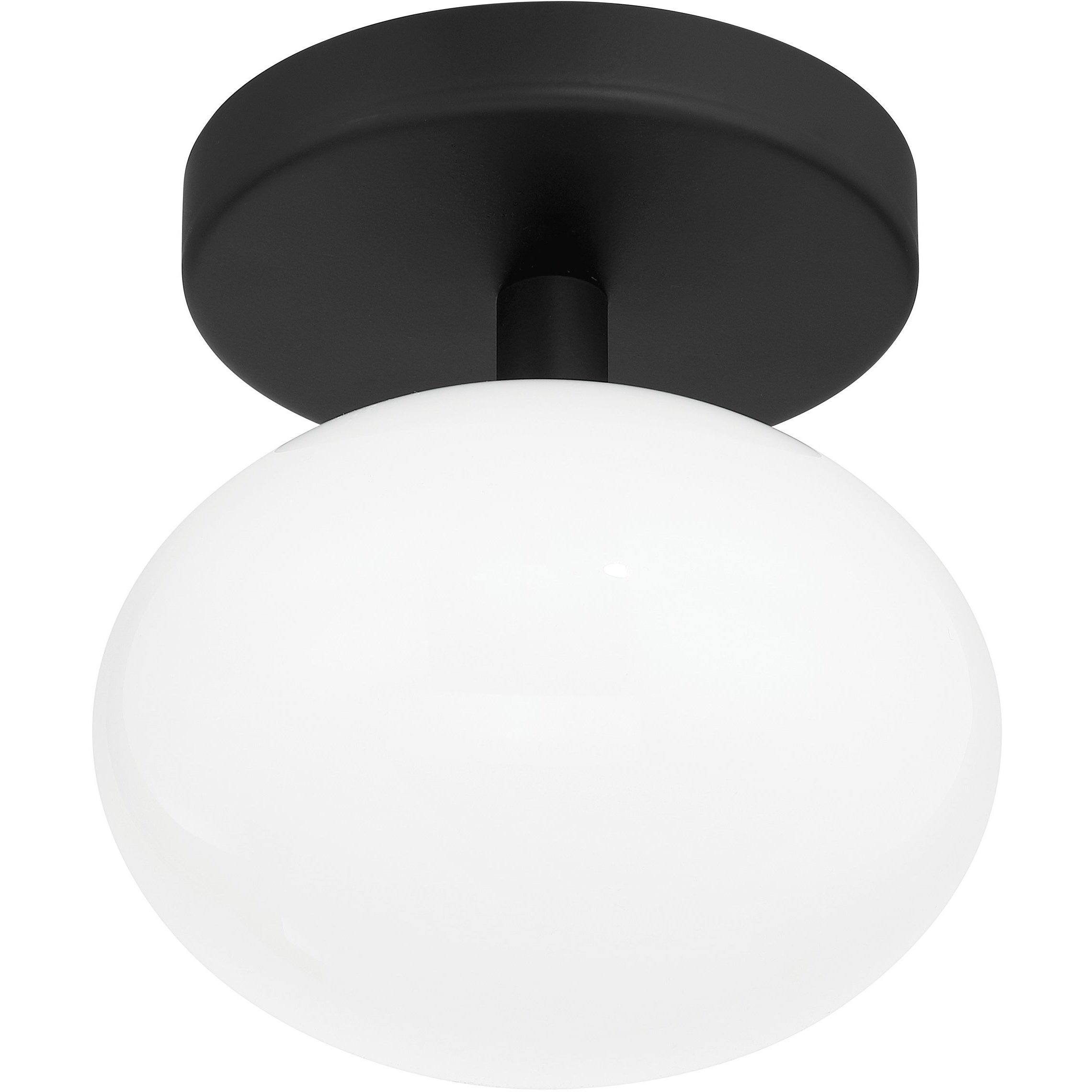 Julep LED 6 inch Matte Black Semi-Flush Mount Ceiling Light