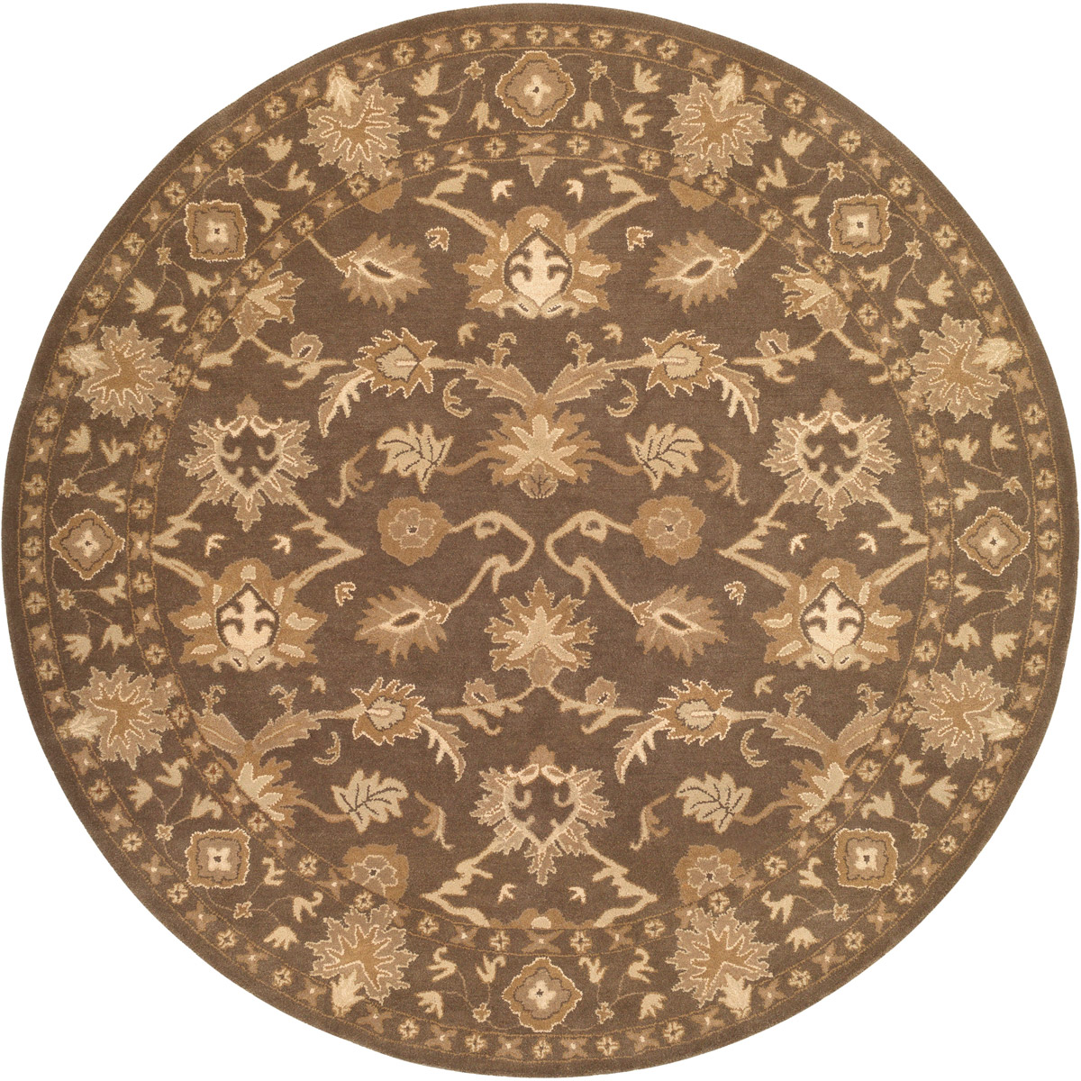 Caesar 72 inch Brown and Brown Area Rug, Wool