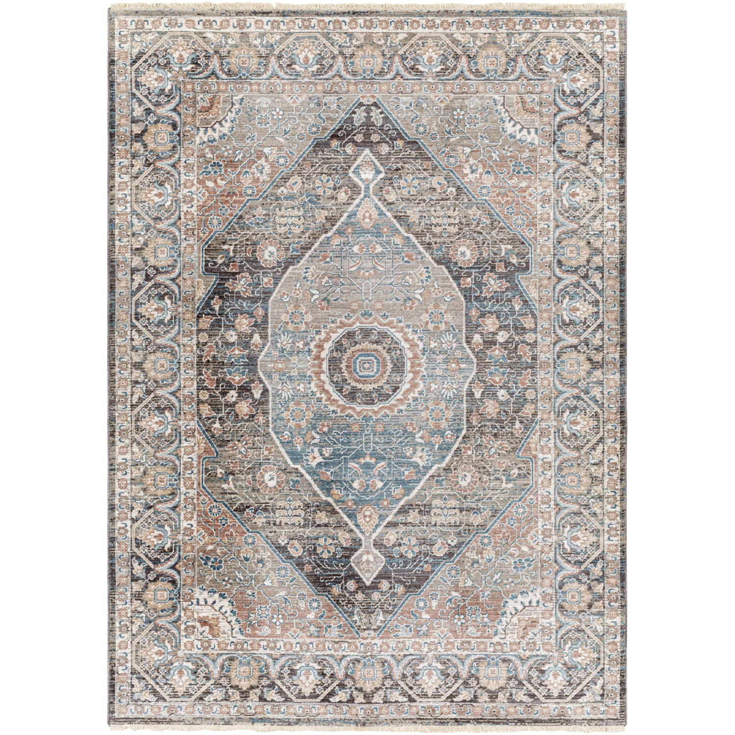 Carlisle 93 X 63 inch Taupe Rug, Rectangle