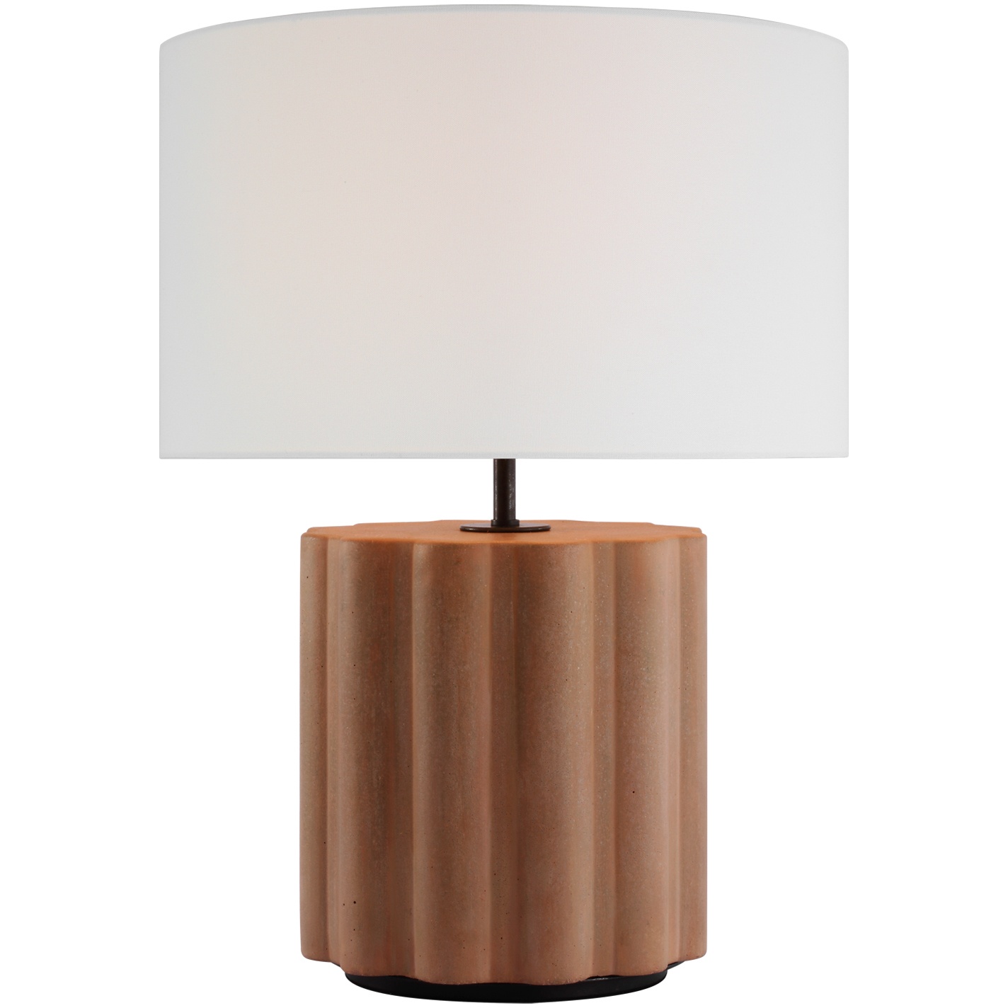 Kelly Wearstler Scioto 20.5 inch 15 watt Terracotta Stained Concrete Table Lamp Portable Light, Medium