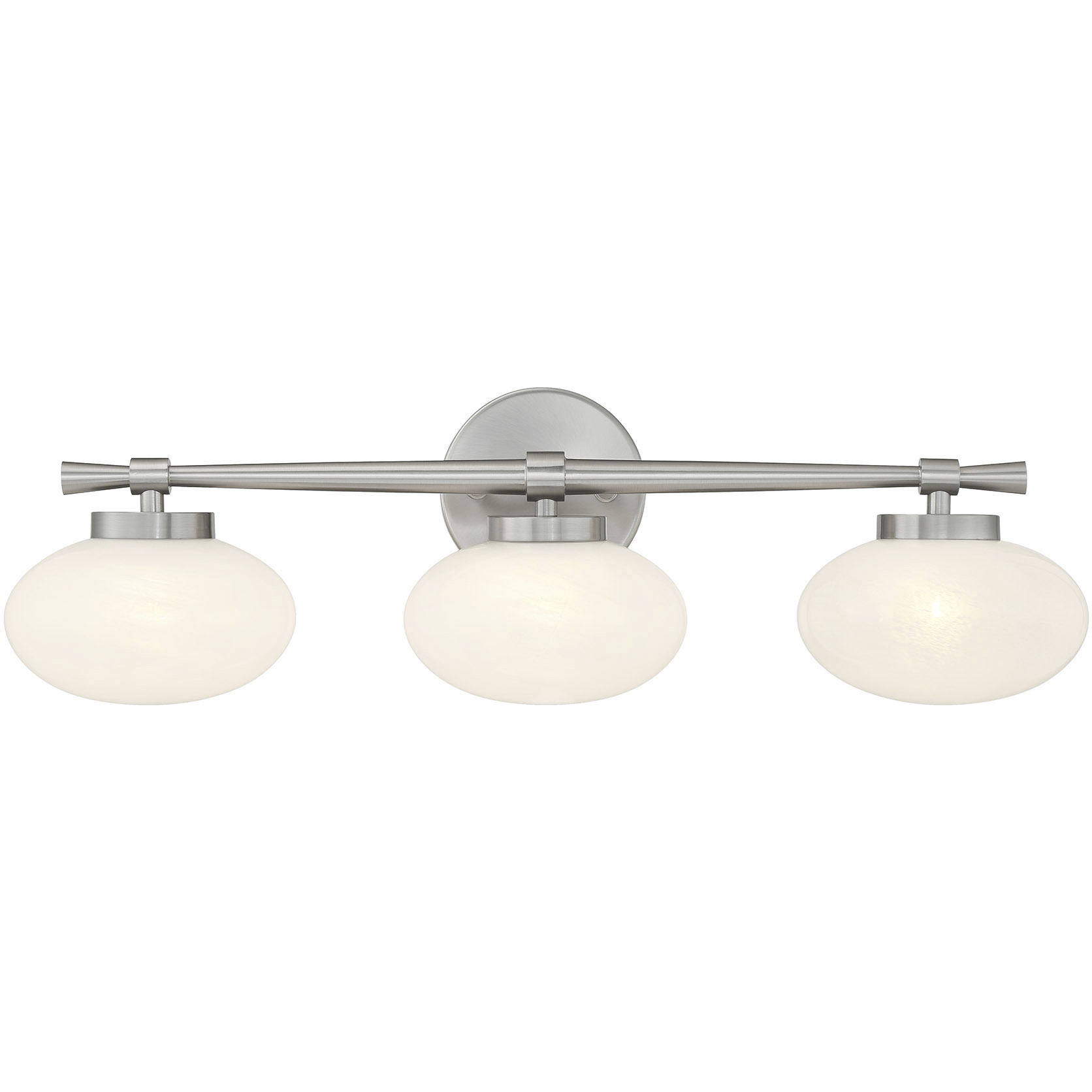 Barrow 3 Light 25 inch Satin Nickel Bathroom Vanity Light Wall Light