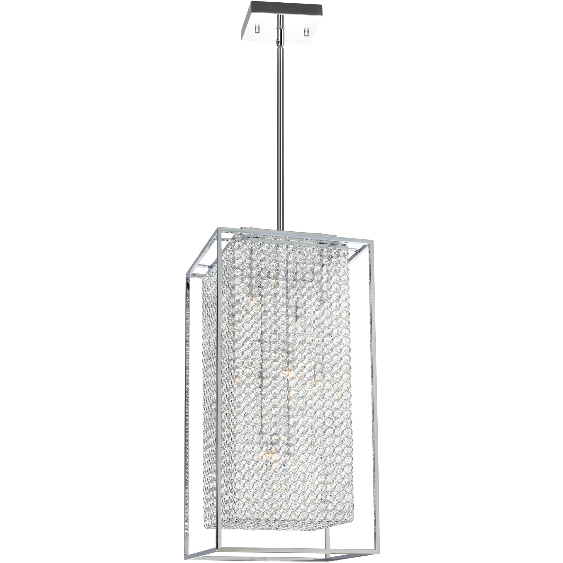 Cube 11 Light 14 inch Chrome Chandelier Ceiling Light