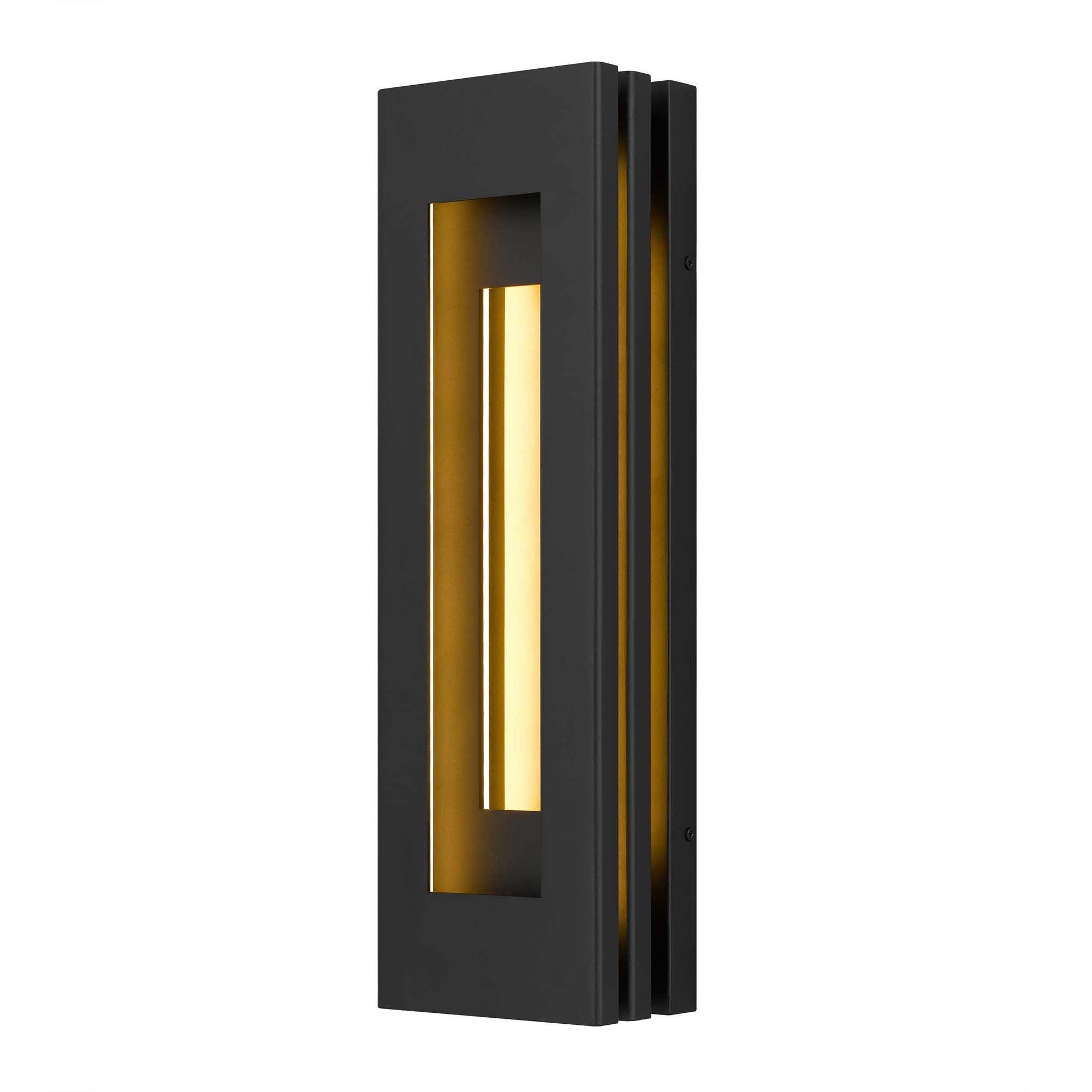 Layer LED 22 inch Sand Black Outdoor Wall Sconce