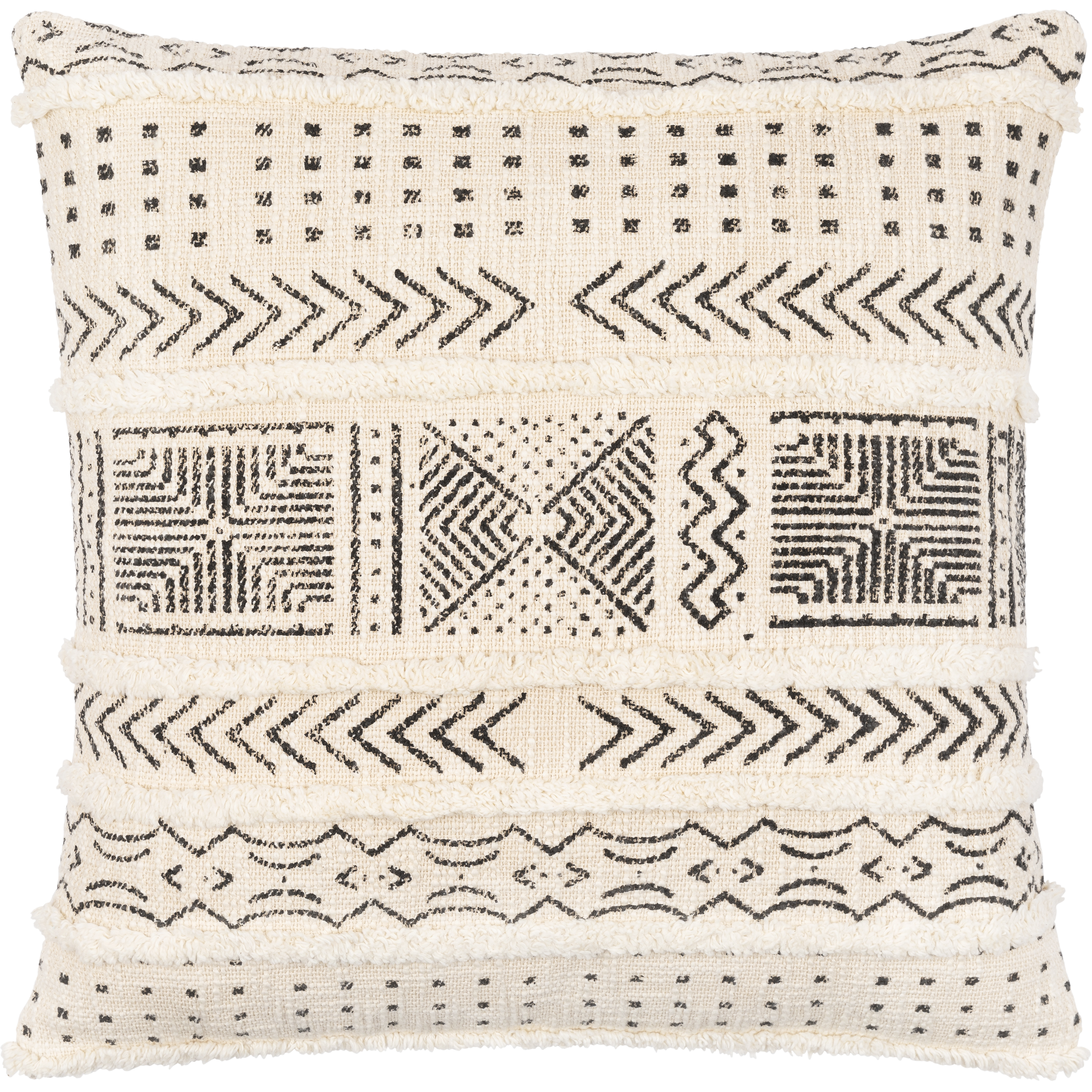 Azibo 18 inch Black Pillow Kit in 18 x 18, Square