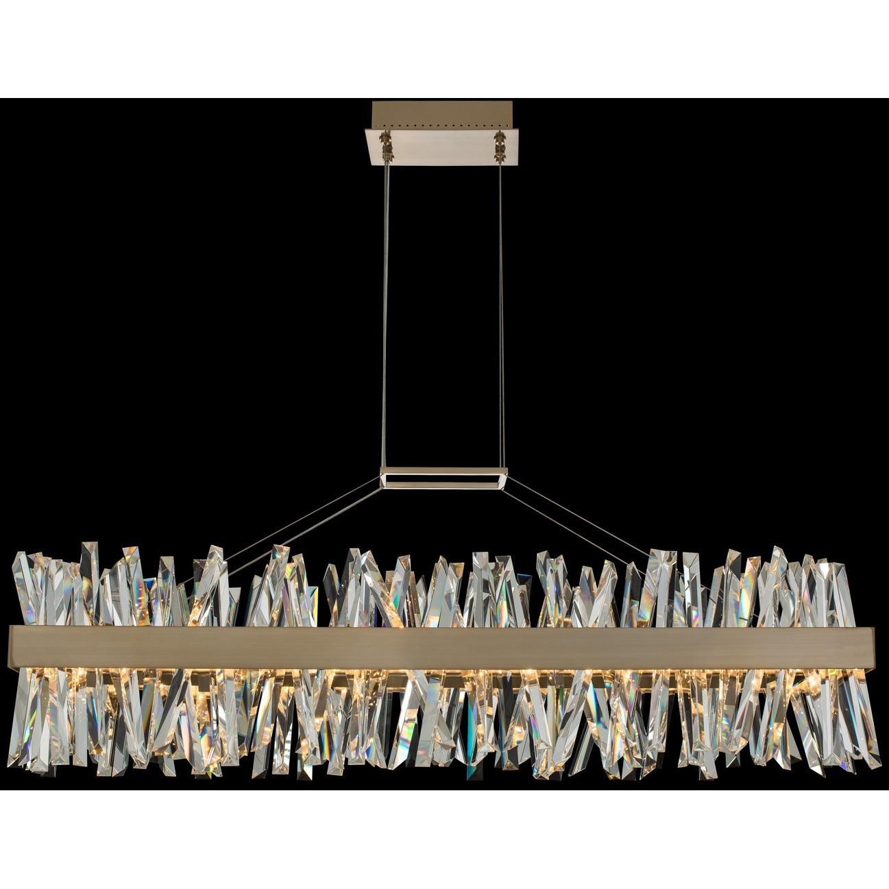Glacier Island Light Ceiling Light in Brushed Champagne Gold