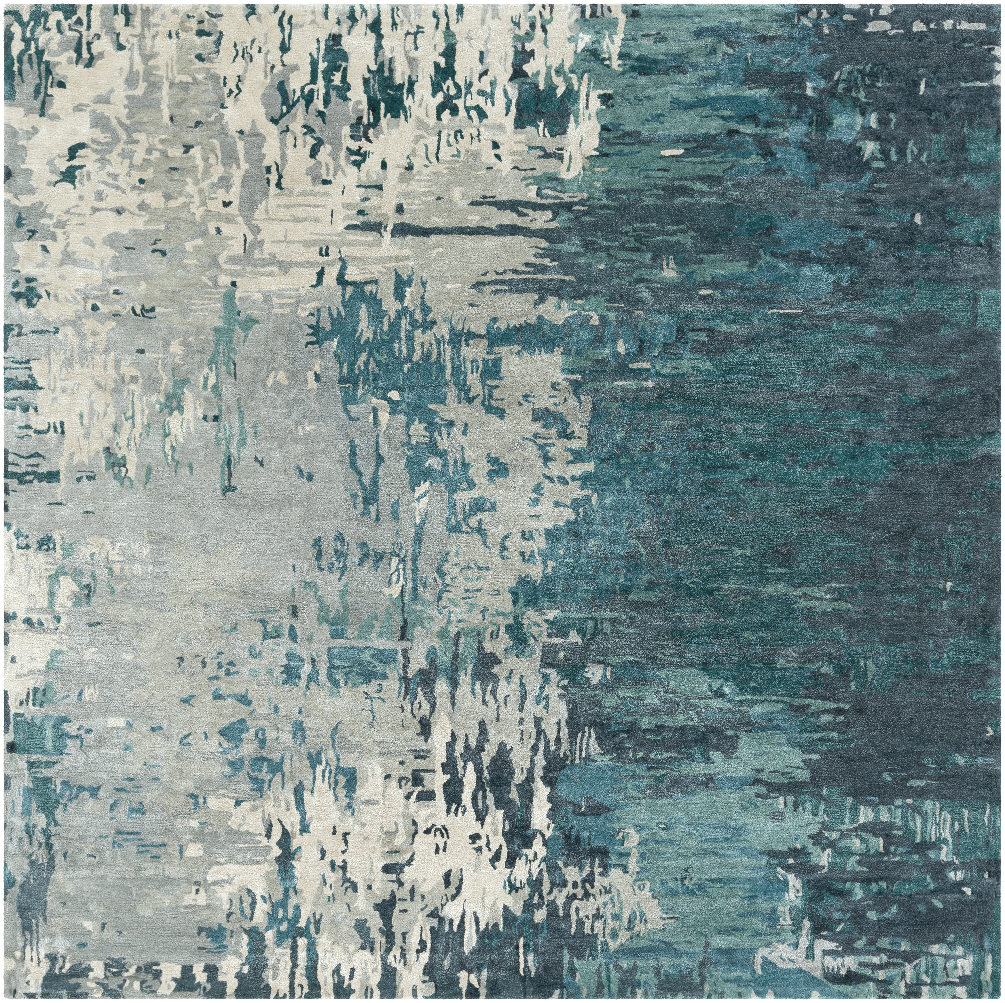 Banshee 120 X 120 inch Blue Rug in 10 Ft Square, Square