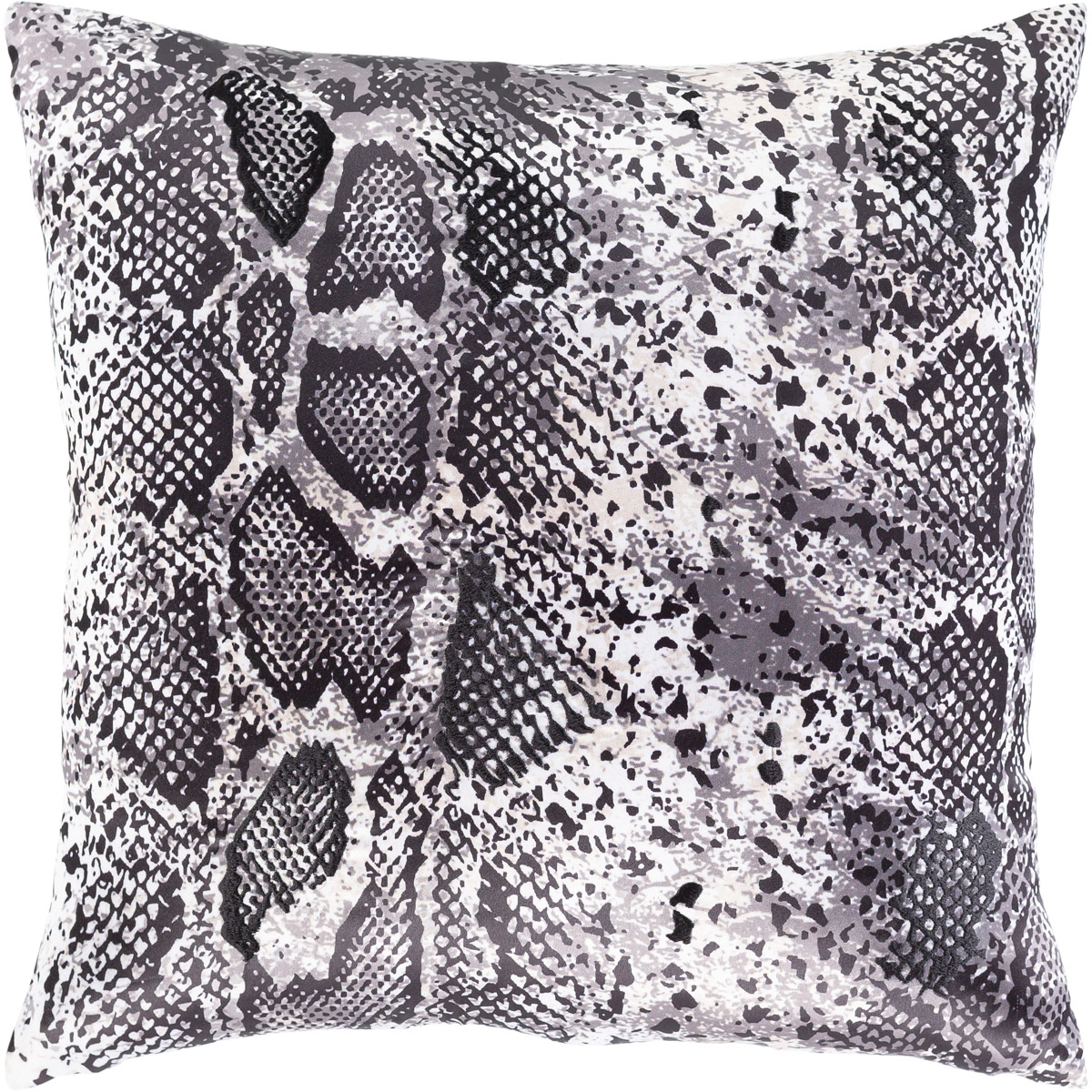Safari 20 X 20 inch Black/White/Medium Gray/Ivory Pillow Kit, Square