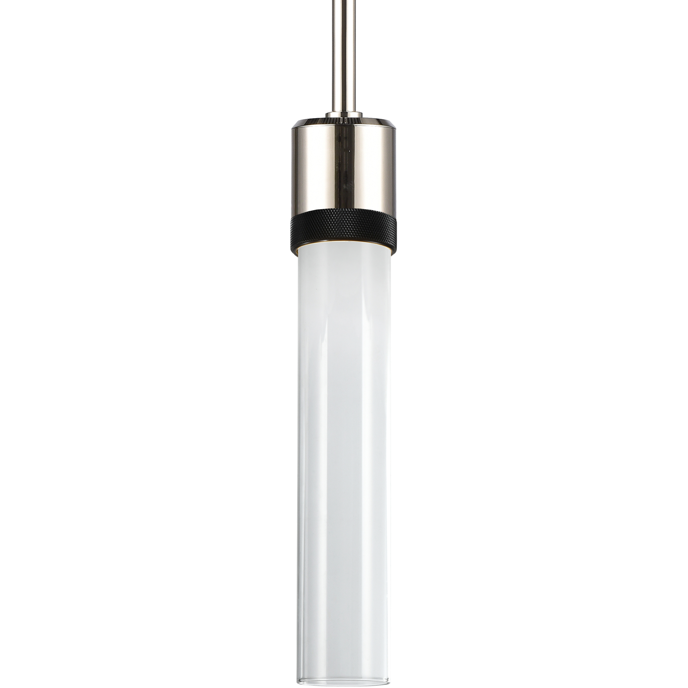 Zigrina 1 Light 5.13 inch Polished Nickel with Satin Brushed Black Pendant Ceiling Light