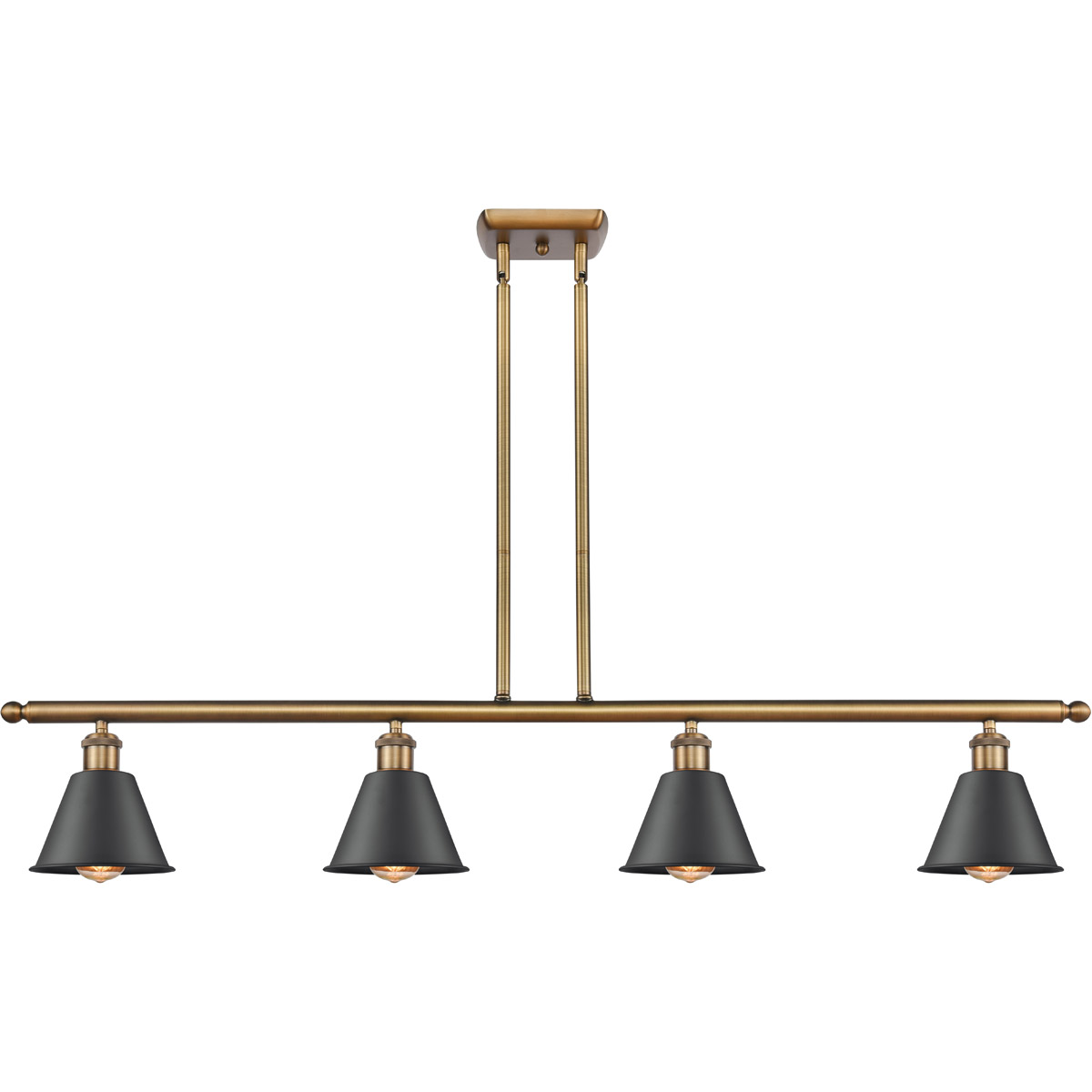 Ballston Smithfield LED 48 inch Brushed Brass Island Light Ceiling Light