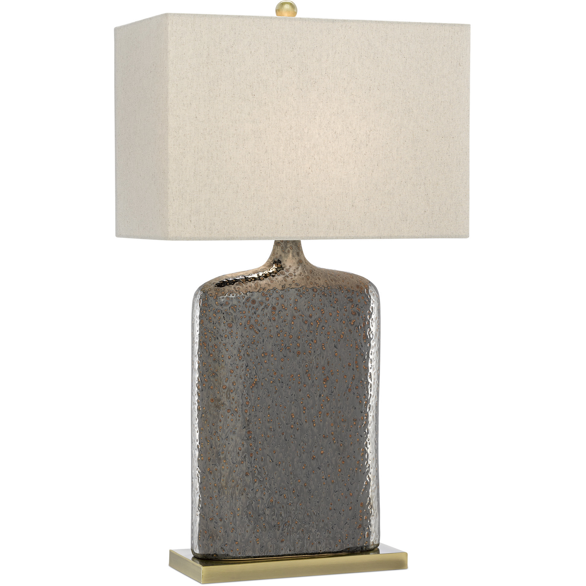 Musing 32.5 inch 150 watt Rustic Metallic Bronze Table Lamp Portable Light, Tall