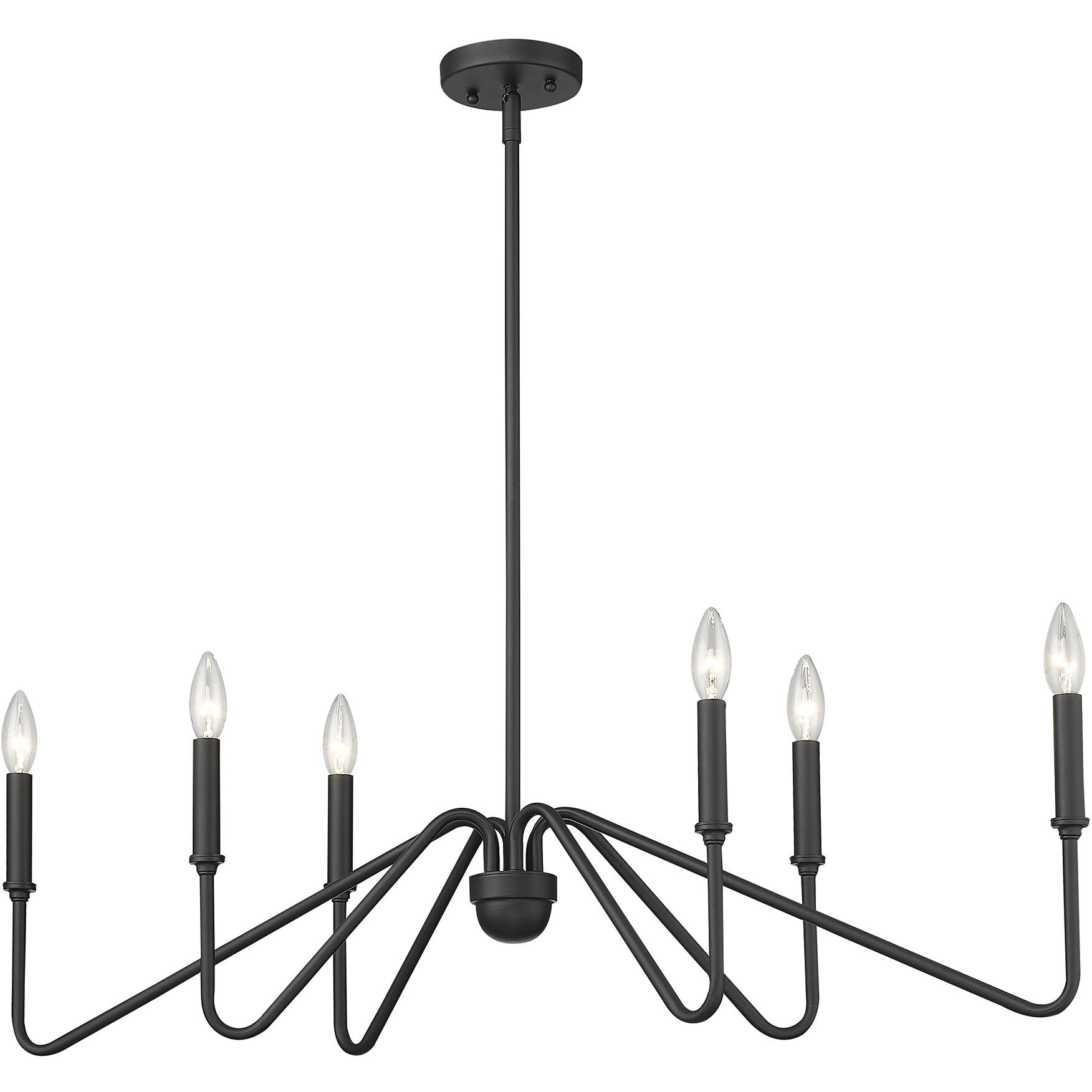 Yep Kennedy Island Light Ceiling Light in No Shade, Natural Black