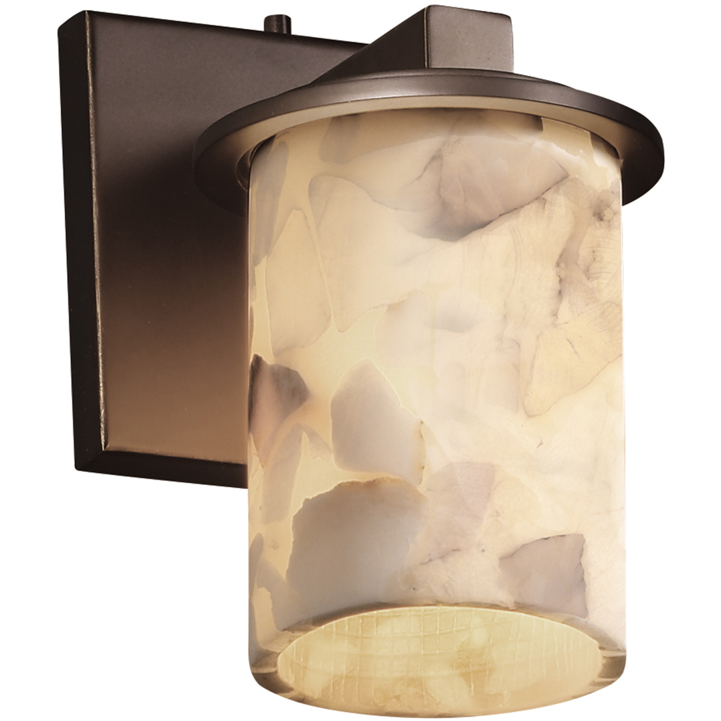 Alabaster Rocks LED 5 inch Dark Bronze Wall Sconce Wall Light in 700 Lm LED, Dakota