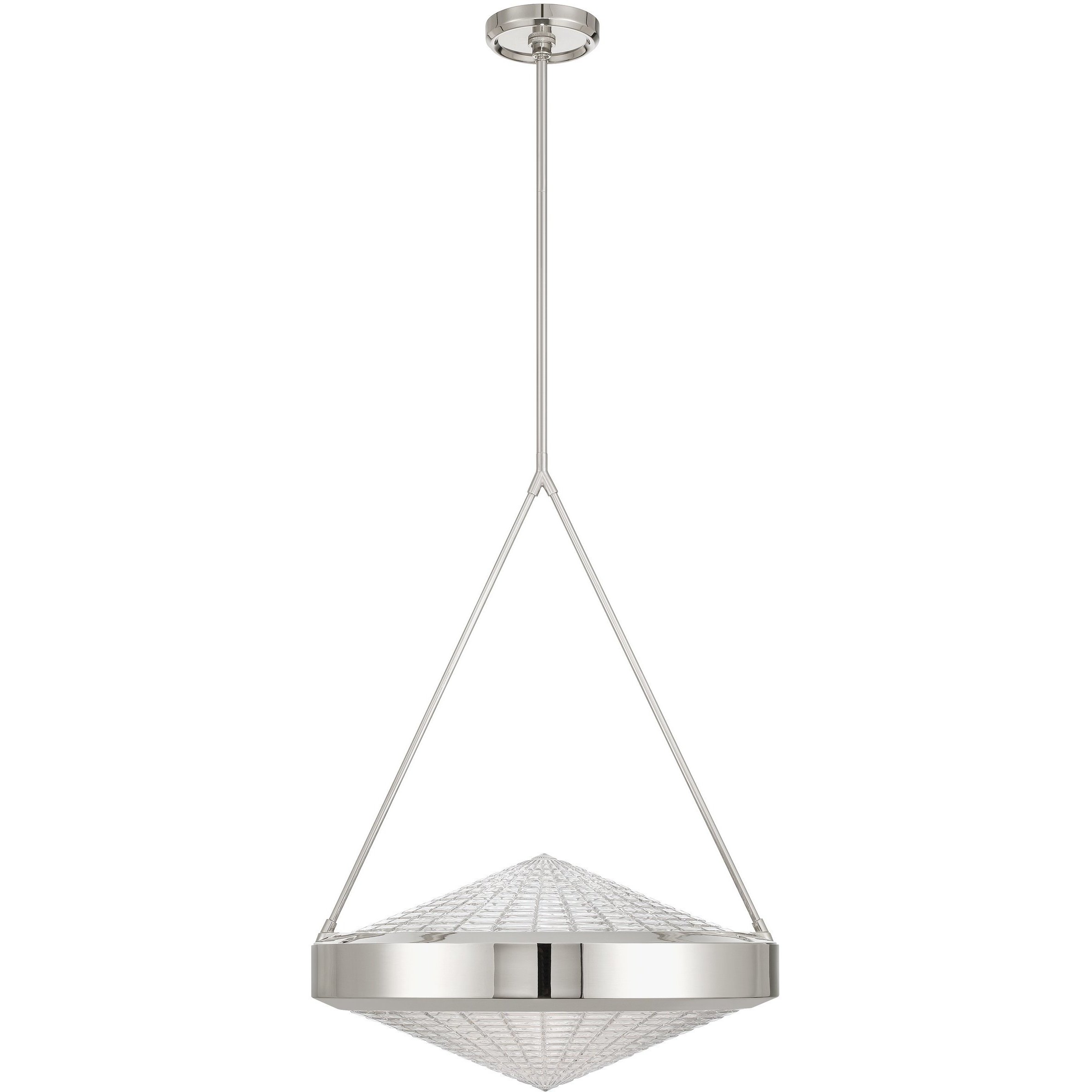 Agate 4 Light 20 inch Polished Nickel Pendant Ceiling Light